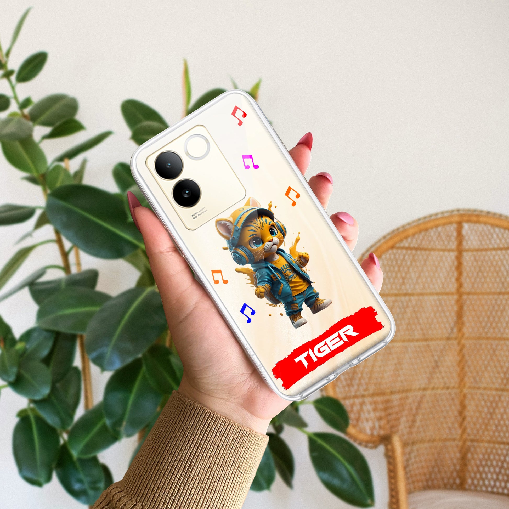 Music Cat Customize Transparent Silicon Case For Vivo ShopOnCliQ