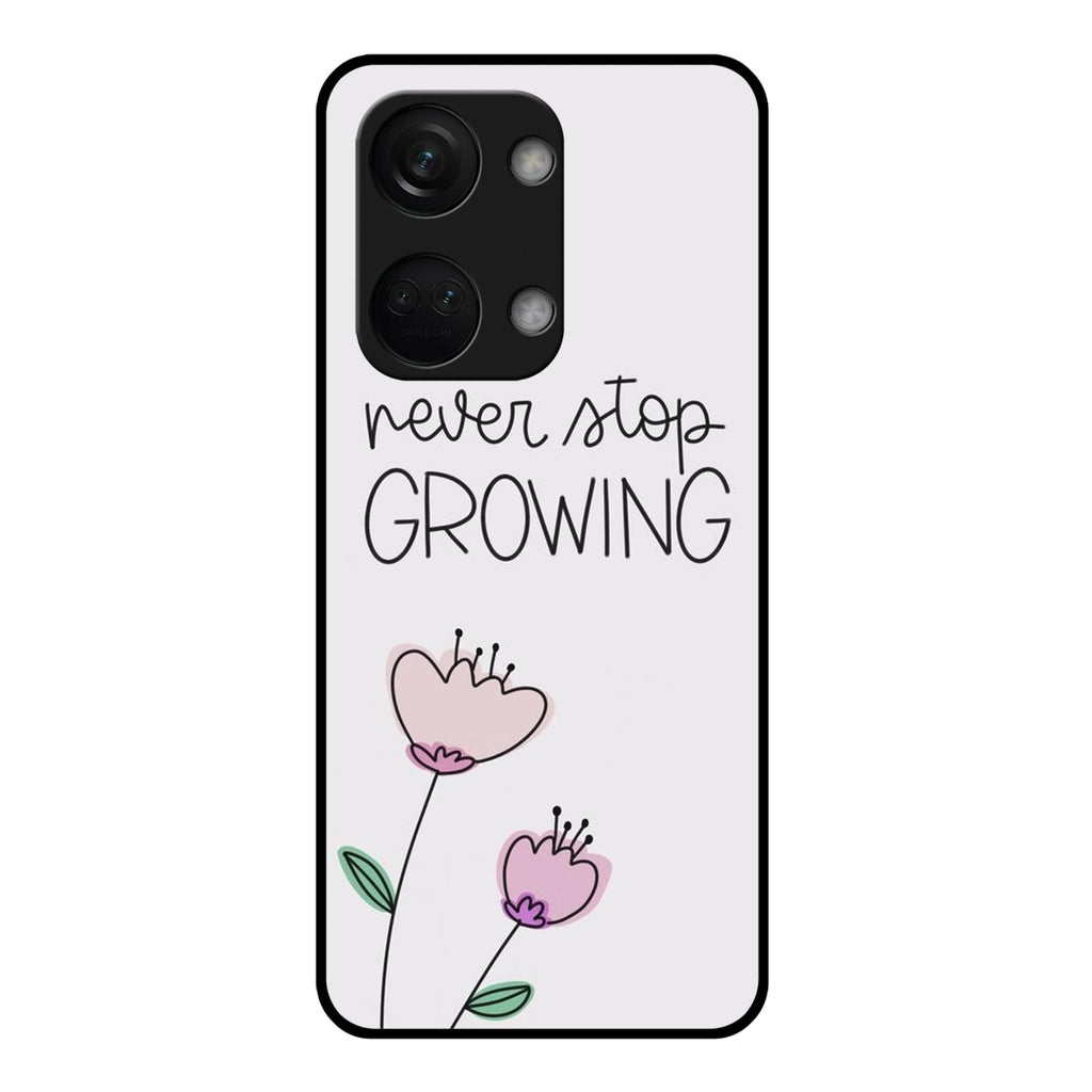 Never Stop Growing Glossy Metal Case Cover For OnePlus - ShopOnCliQ