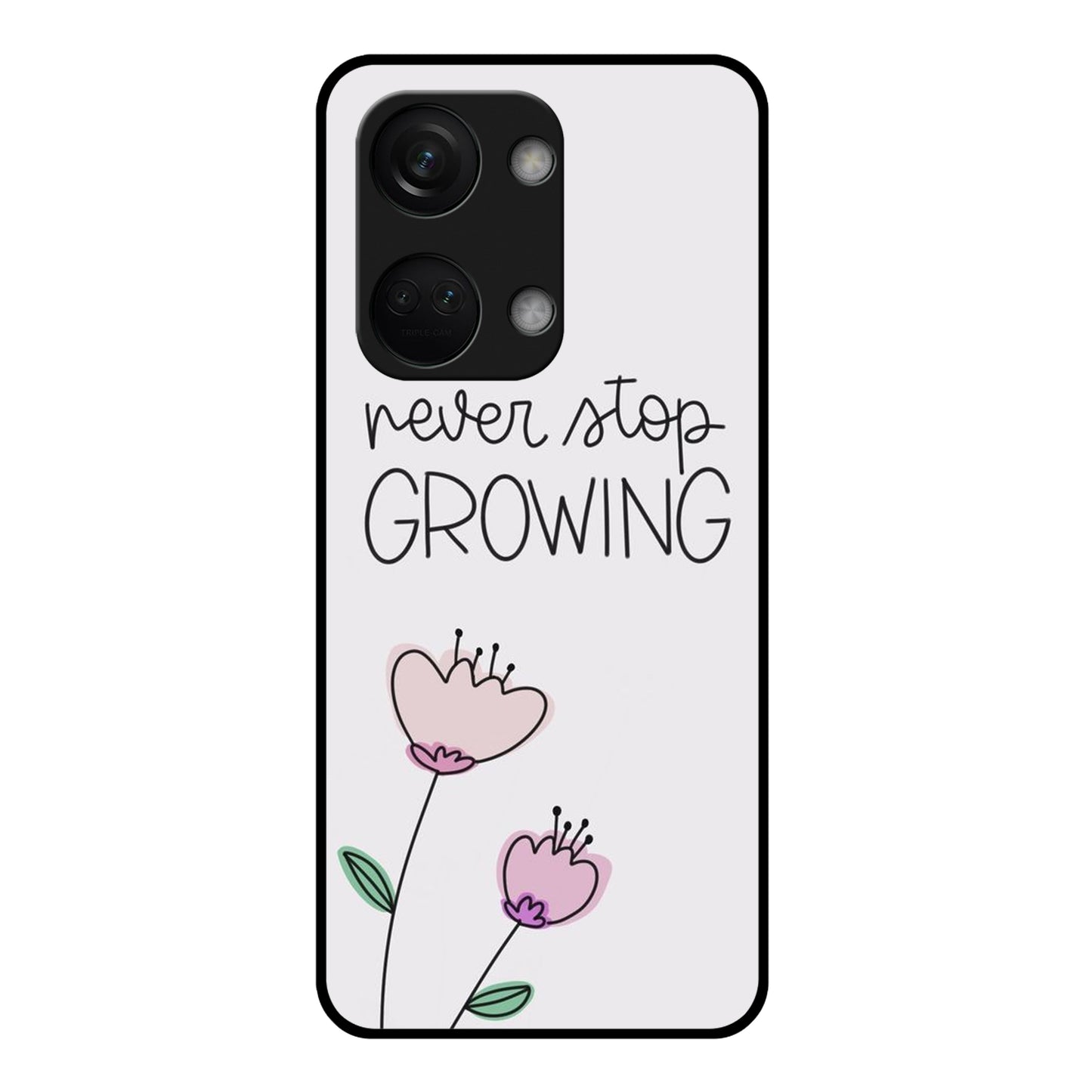 Never Stop Growing Glossy Metal Case Cover For OnePlus ShopOnCliQ