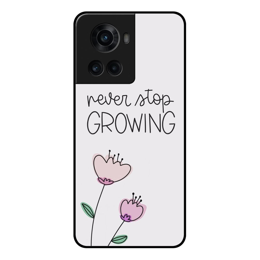 Never Stop Growing Glossy Metal Case Cover For OnePlus - ShopOnCliQ