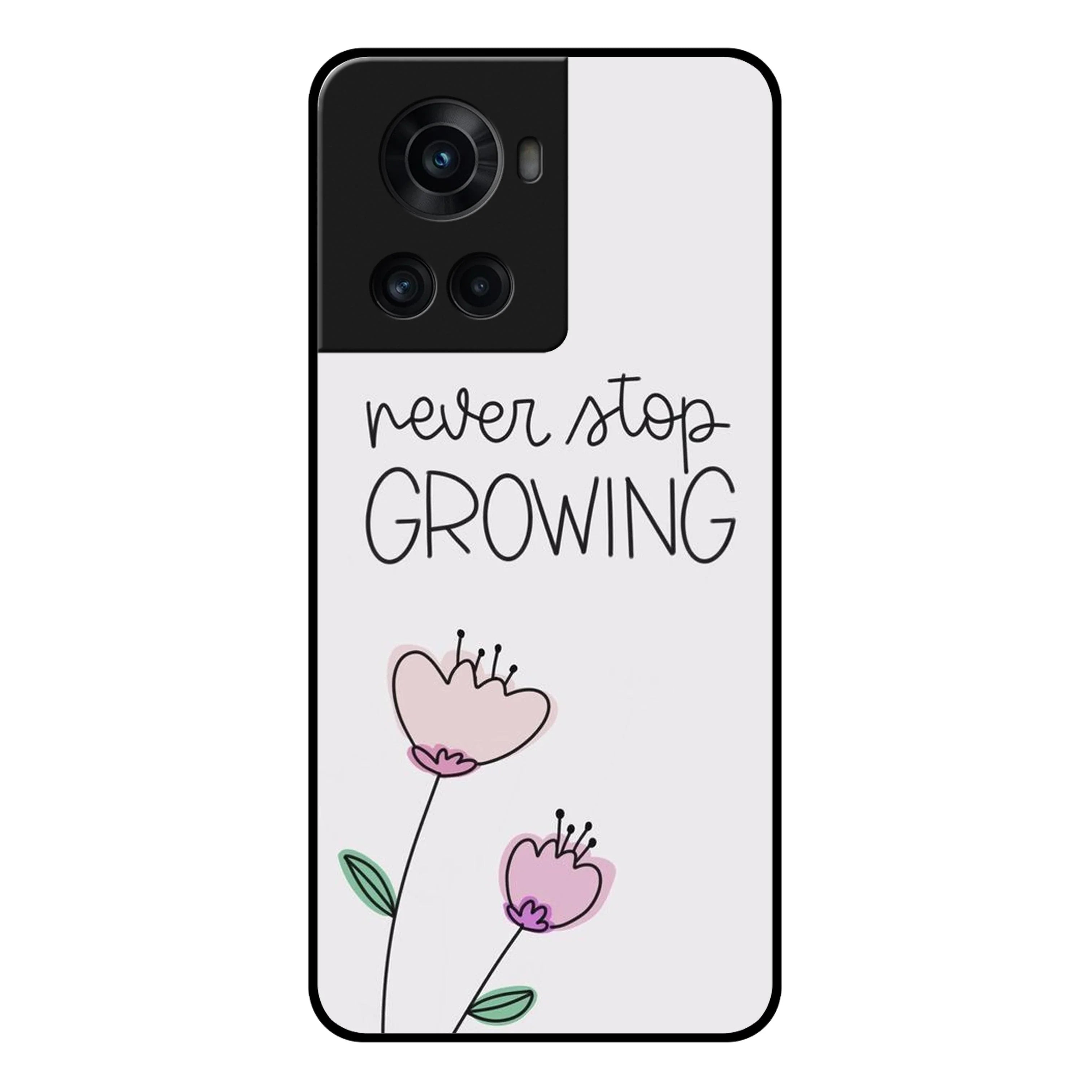 Never Stop Growing Glossy Metal Case Cover For OnePlus - ShopOnCliQ