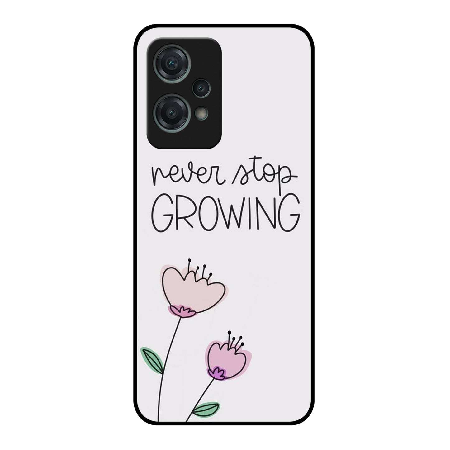 Never Stop Growing Glossy Metal Case Cover For OnePlus ShopOnCliQ