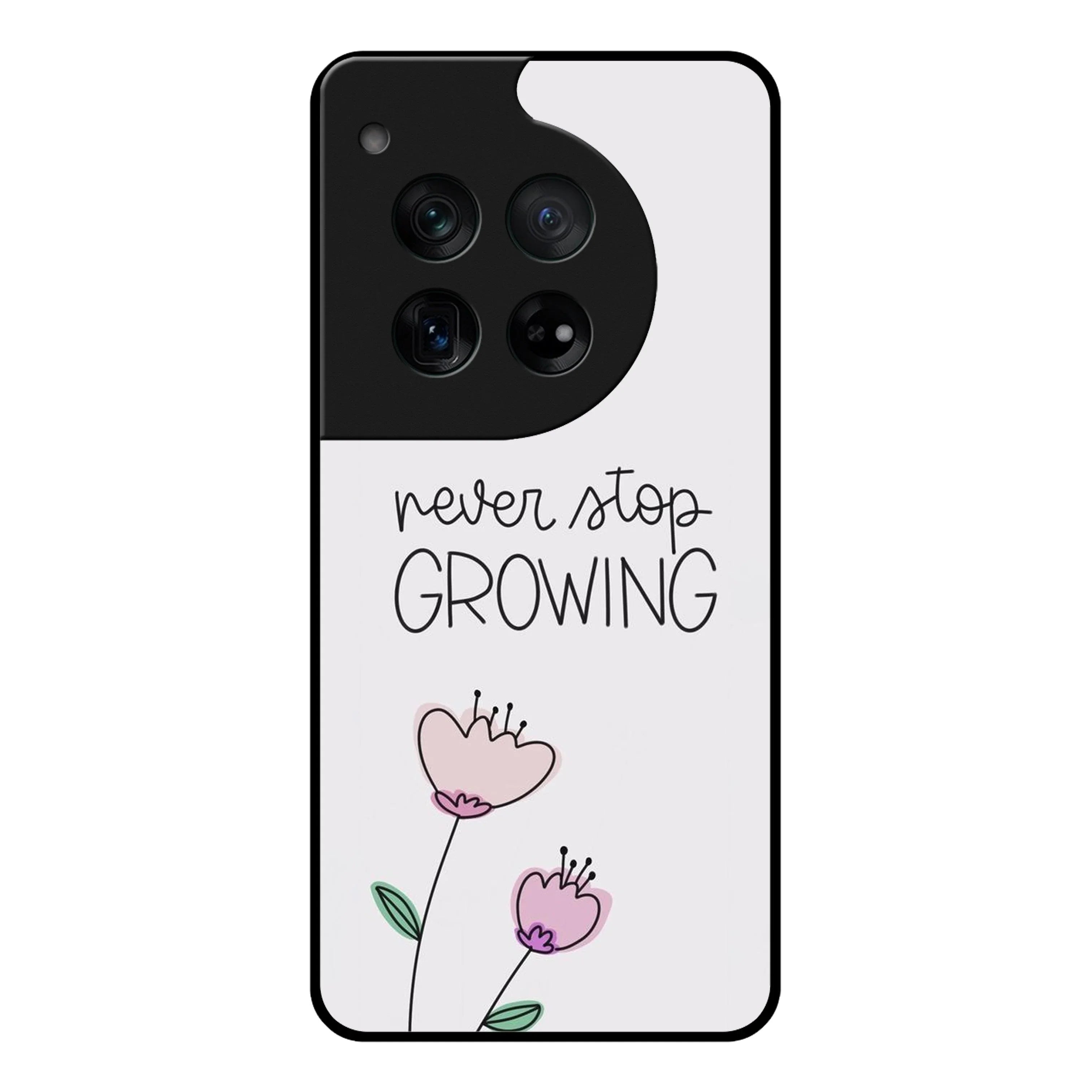 Never Stop Growing Glossy Metal Case Cover For OnePlus - ShopOnCliQ