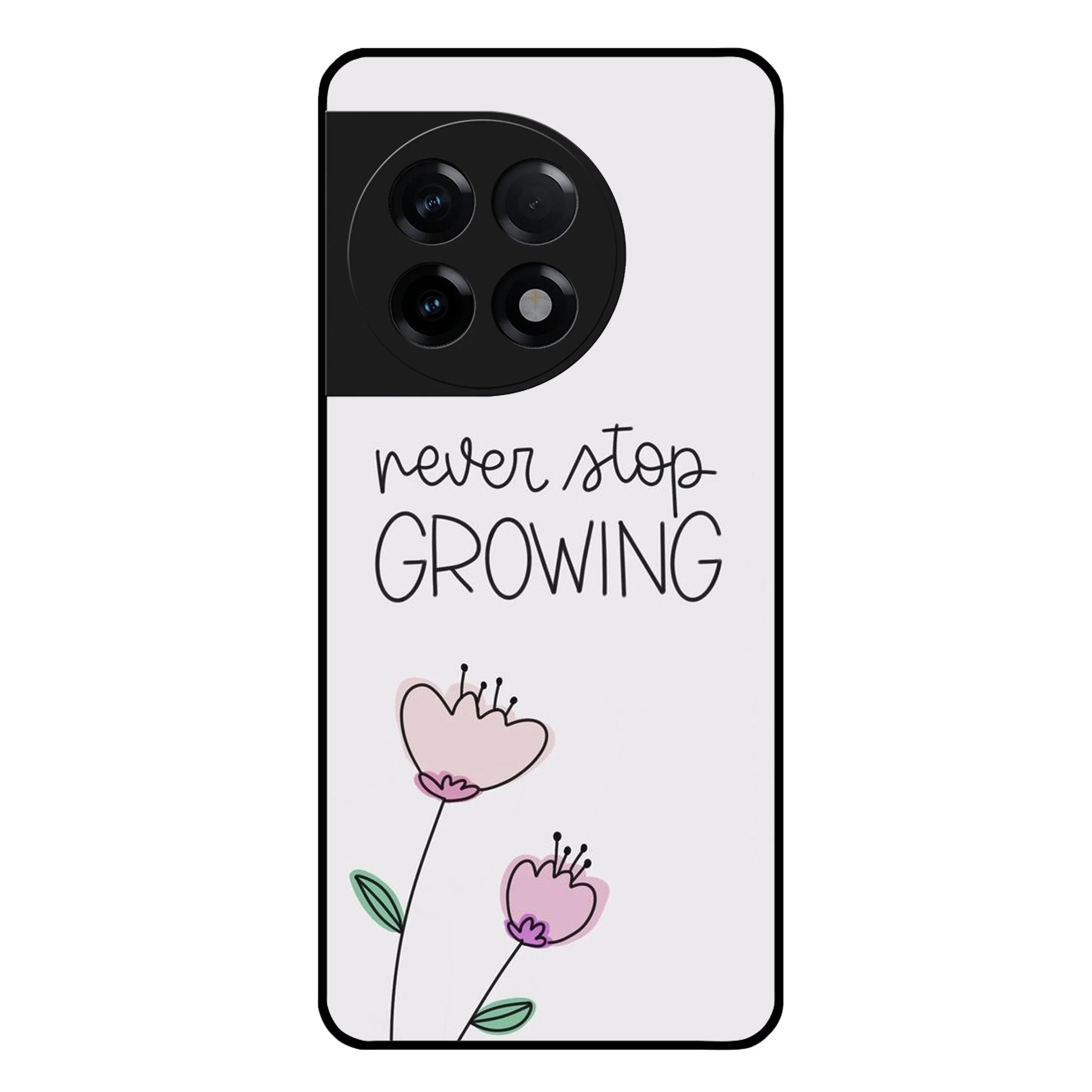 Never Stop Growing Glossy Metal Case Cover For OnePlus - ShopOnCliQ