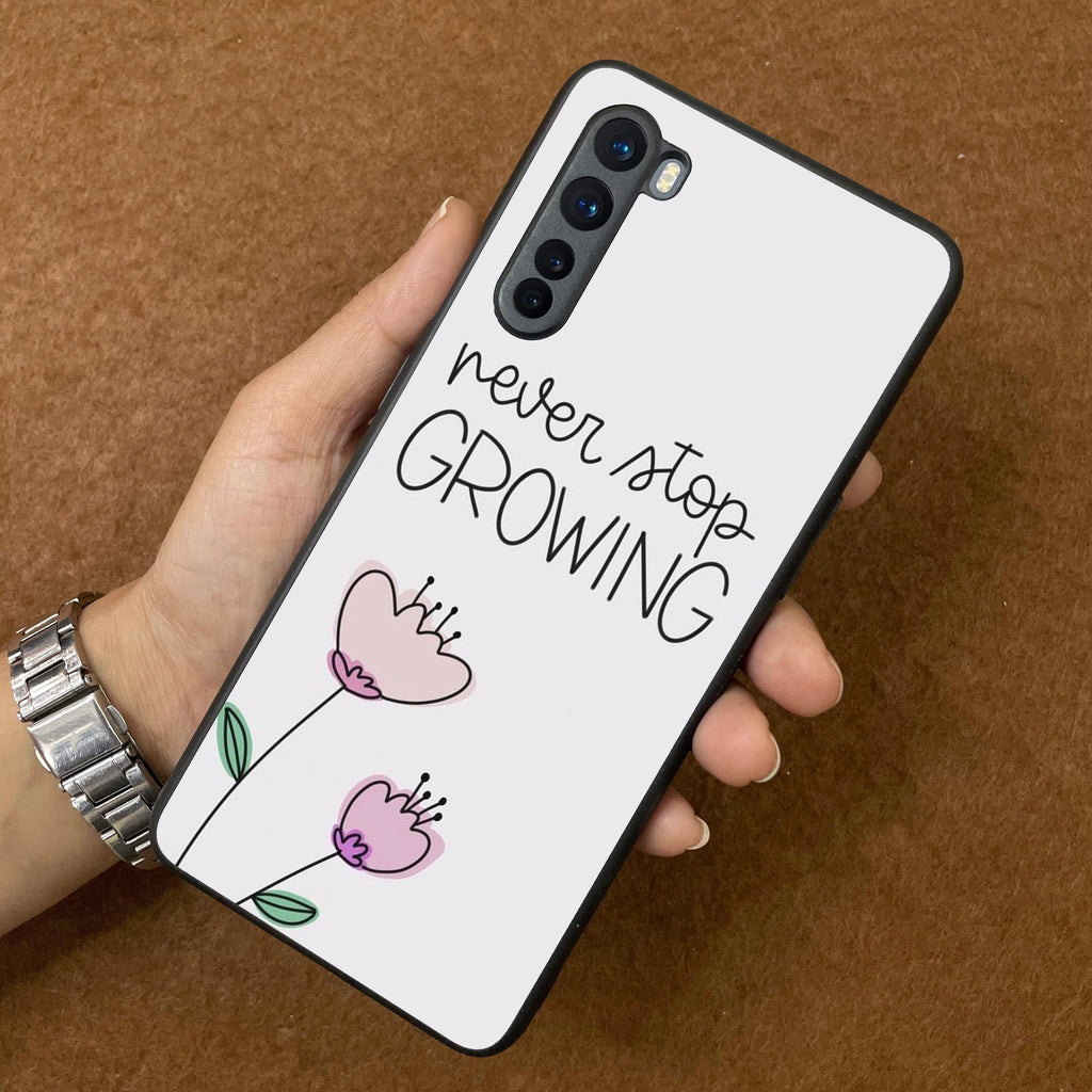 Never Stop Growing Glossy Metal Case Cover For OnePlus - ShopOnCliQ