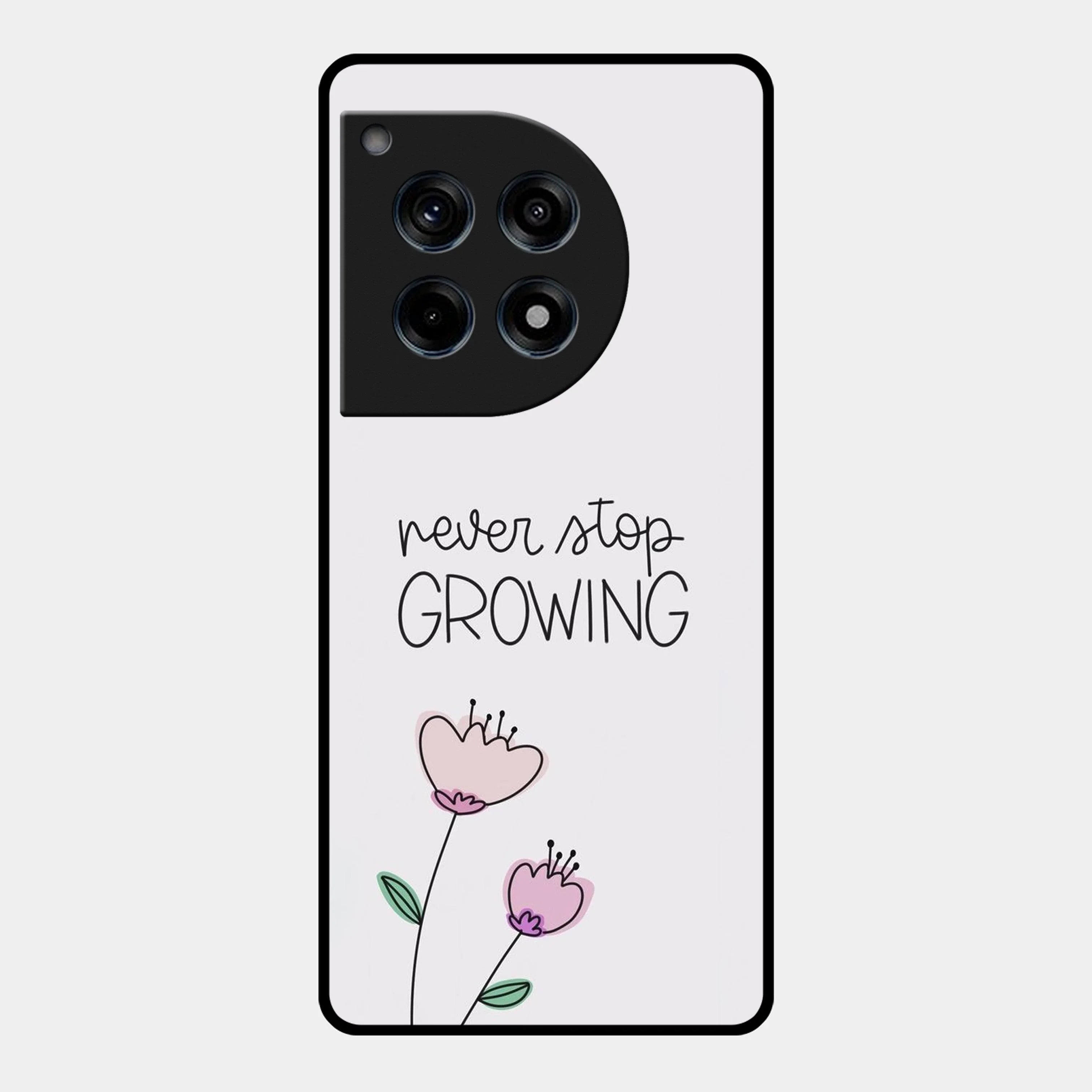 Never Stop Growing Glossy Metal Case Cover For OnePlus - ShopOnCliQ