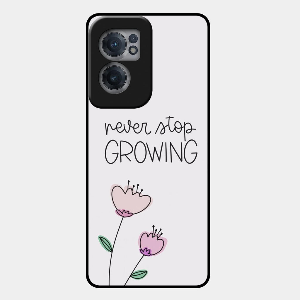 Never Stop Growing Glossy Metal Case Cover For OnePlus - ShopOnCliQ