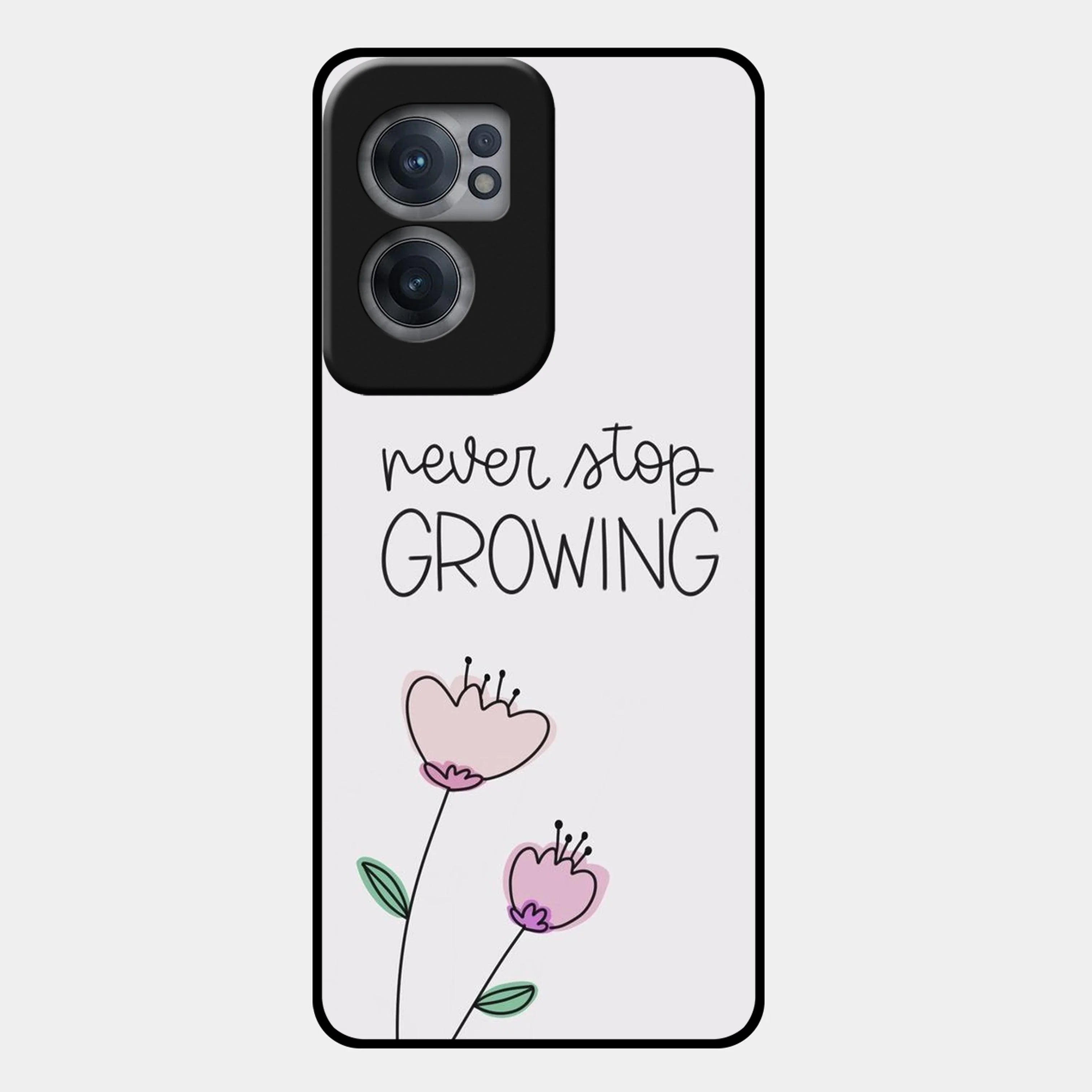 Never Stop Growing Glossy Metal Case Cover For OnePlus - ShopOnCliQ
