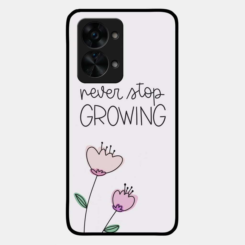 Never Stop Growing Glossy Metal Case Cover For OnePlus - ShopOnCliQ