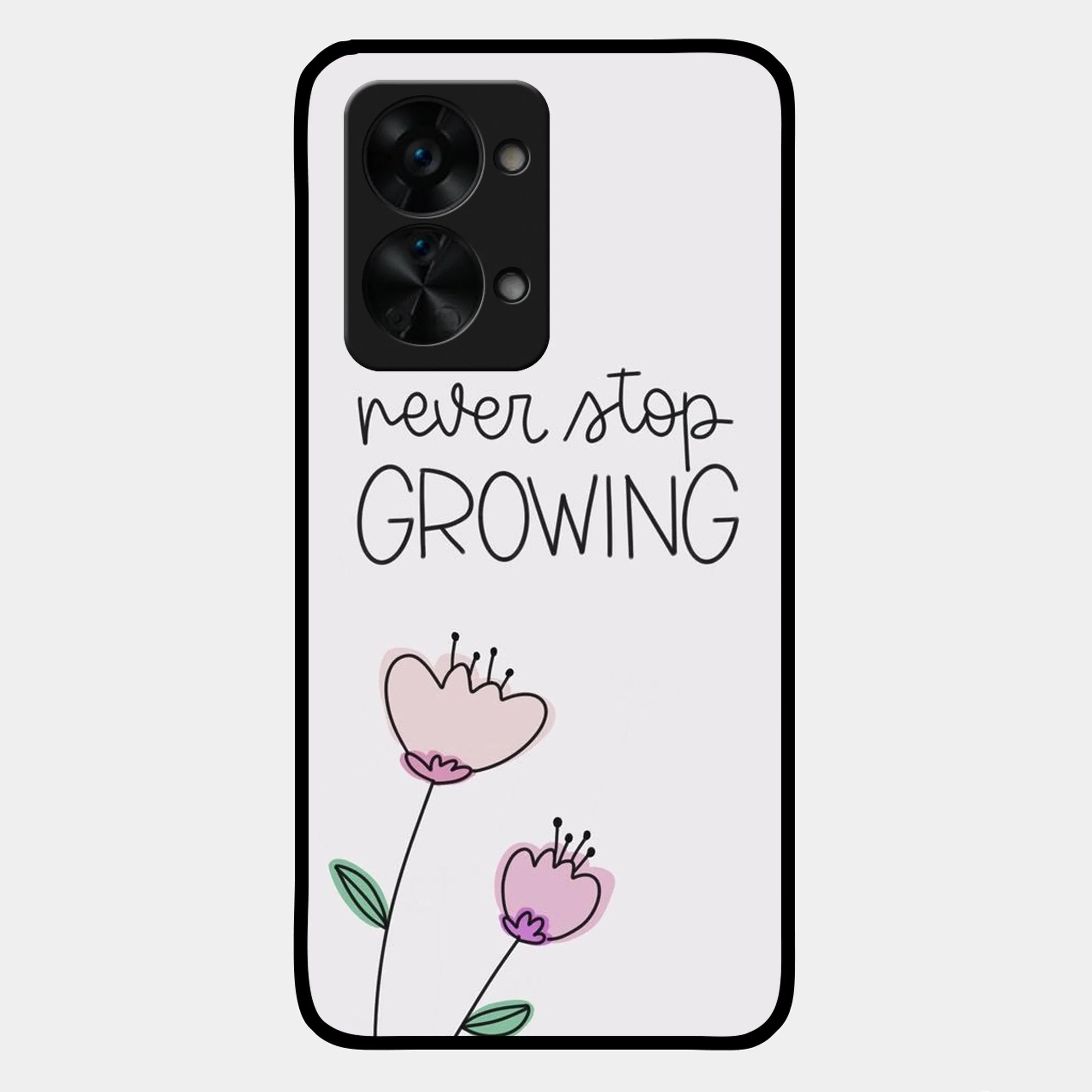 Never Stop Growing Glossy Metal Case Cover For OnePlus - ShopOnCliQ