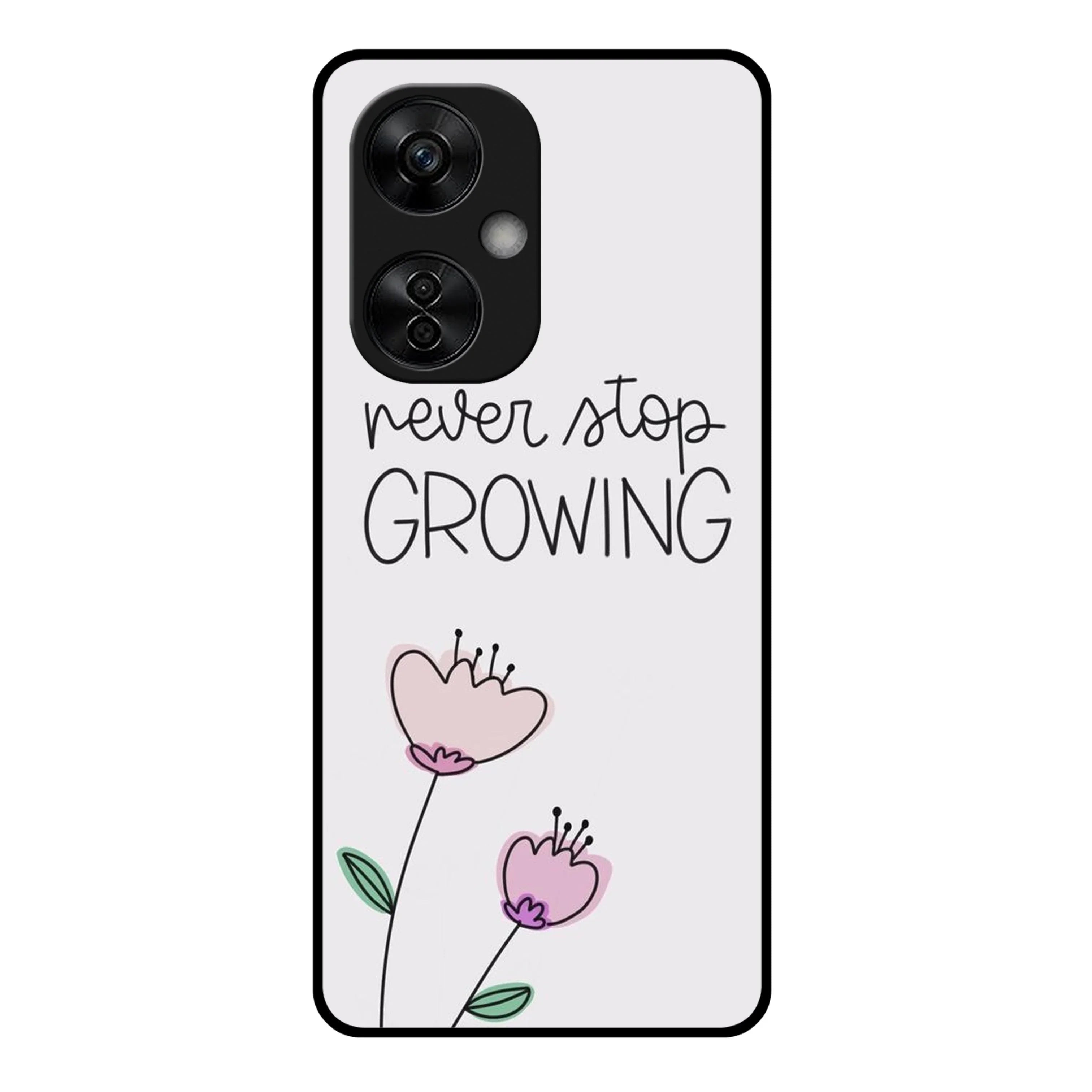 Never Stop Growing Glossy Metal Case Cover For OnePlus - ShopOnCliQ