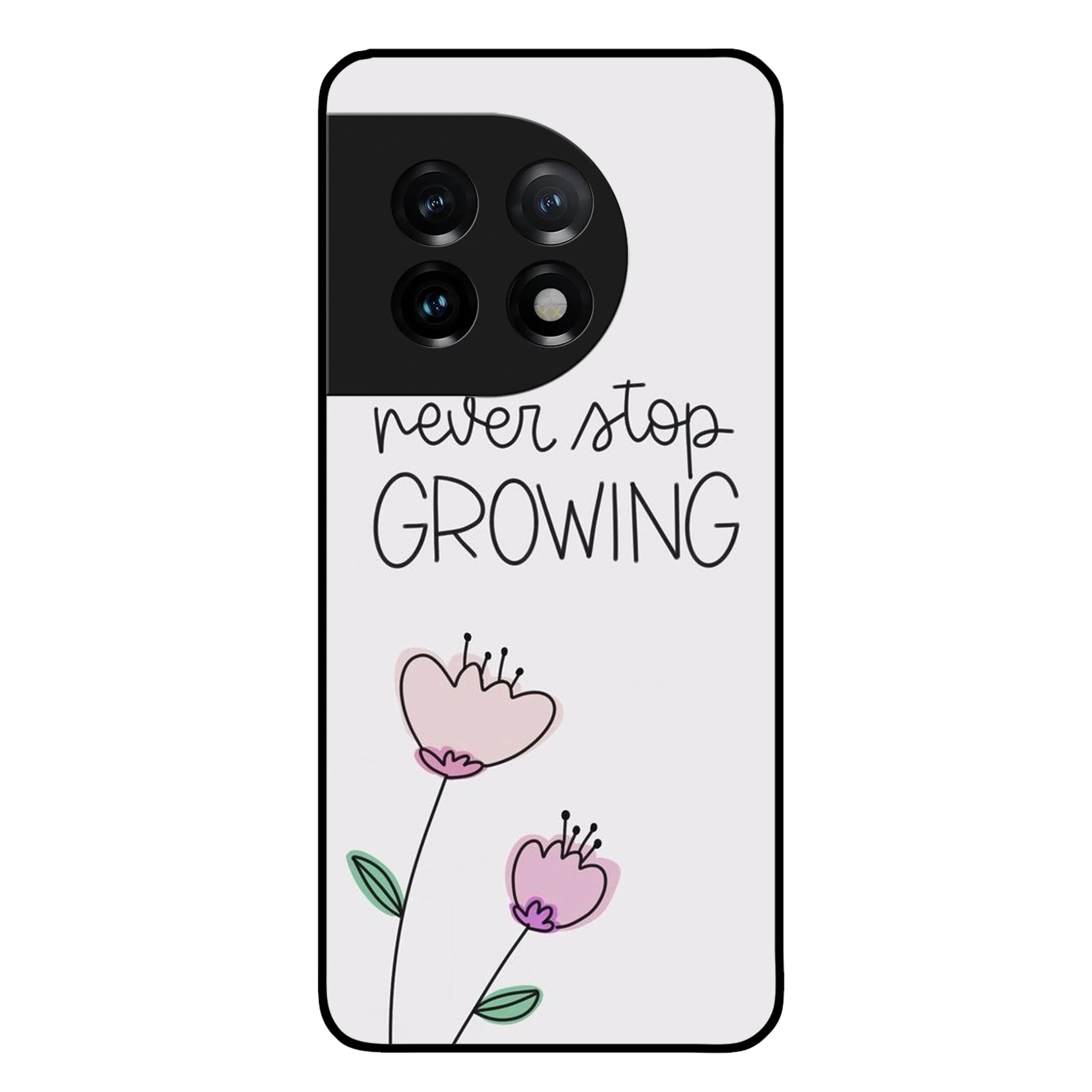 Never Stop Growing Glossy Metal Case Cover For OnePlus - ShopOnCliQ