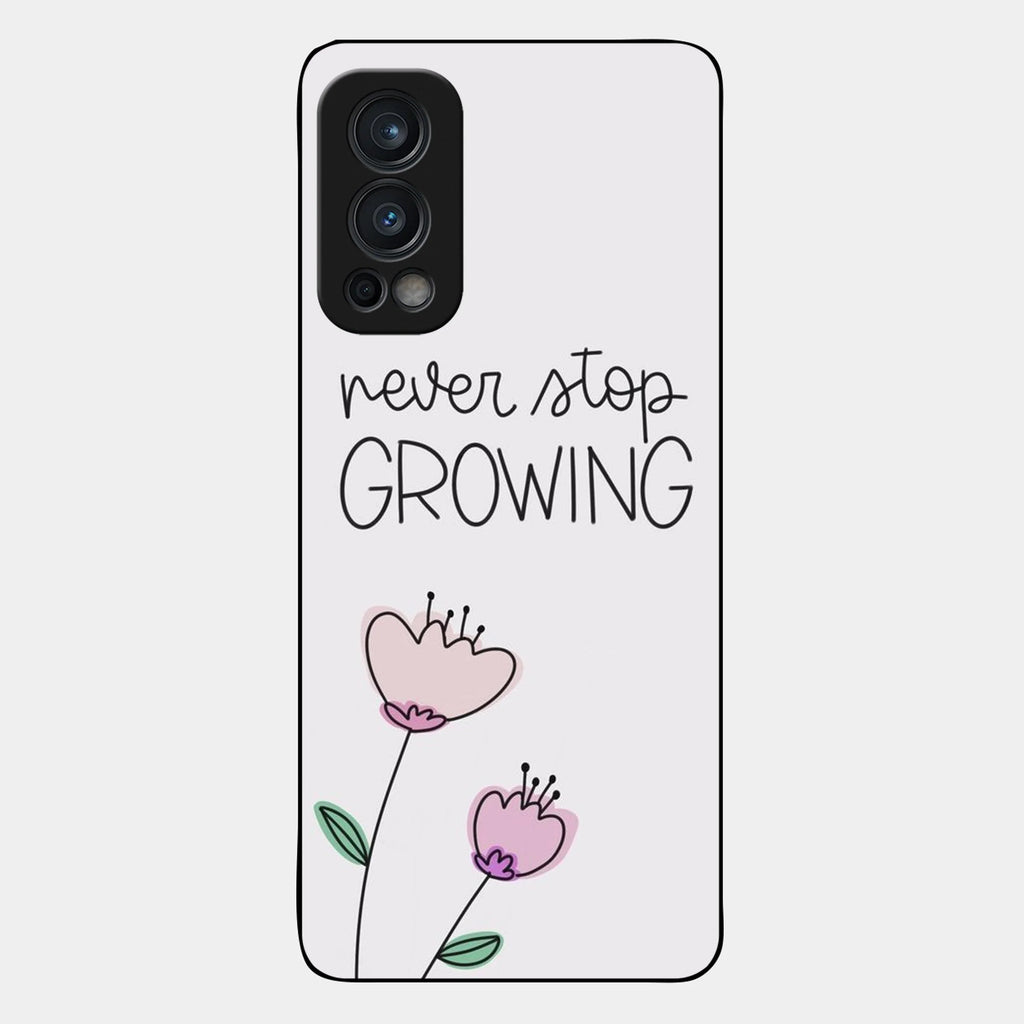 Never Stop Growing Glossy Metal Case Cover For OnePlus - ShopOnCliQ