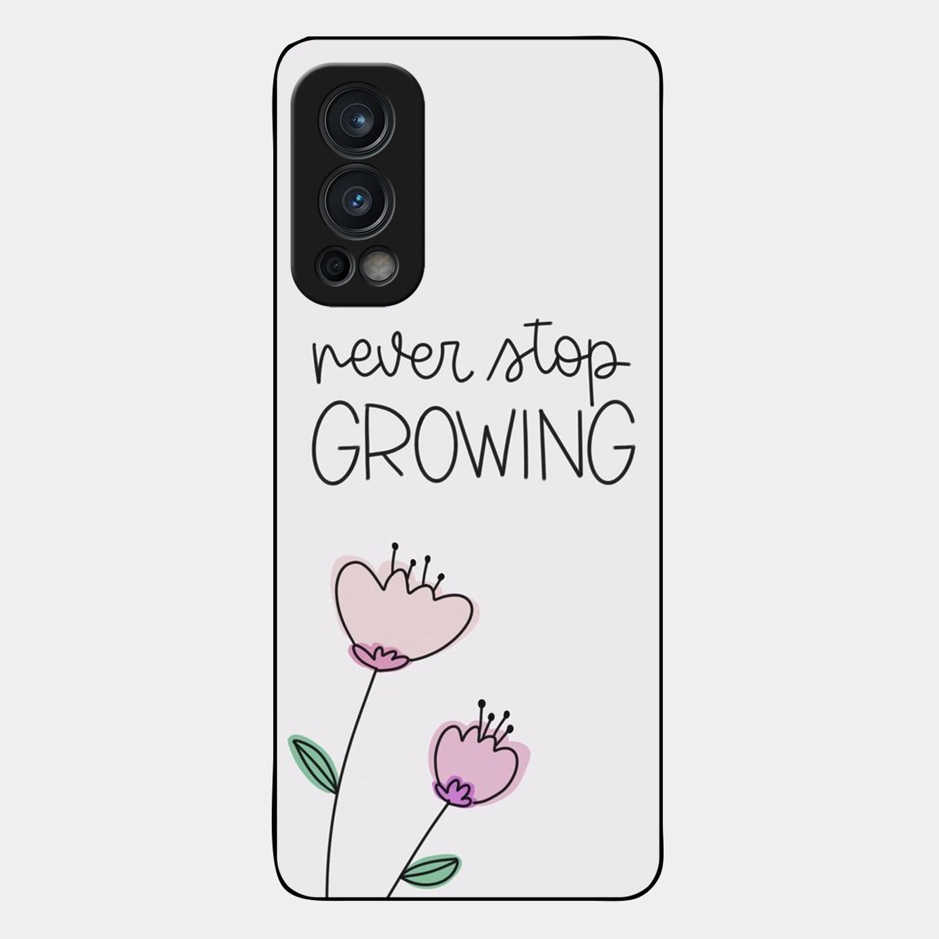 Never Stop Growing Glossy Metal Case Cover For OnePlus - ShopOnCliQ