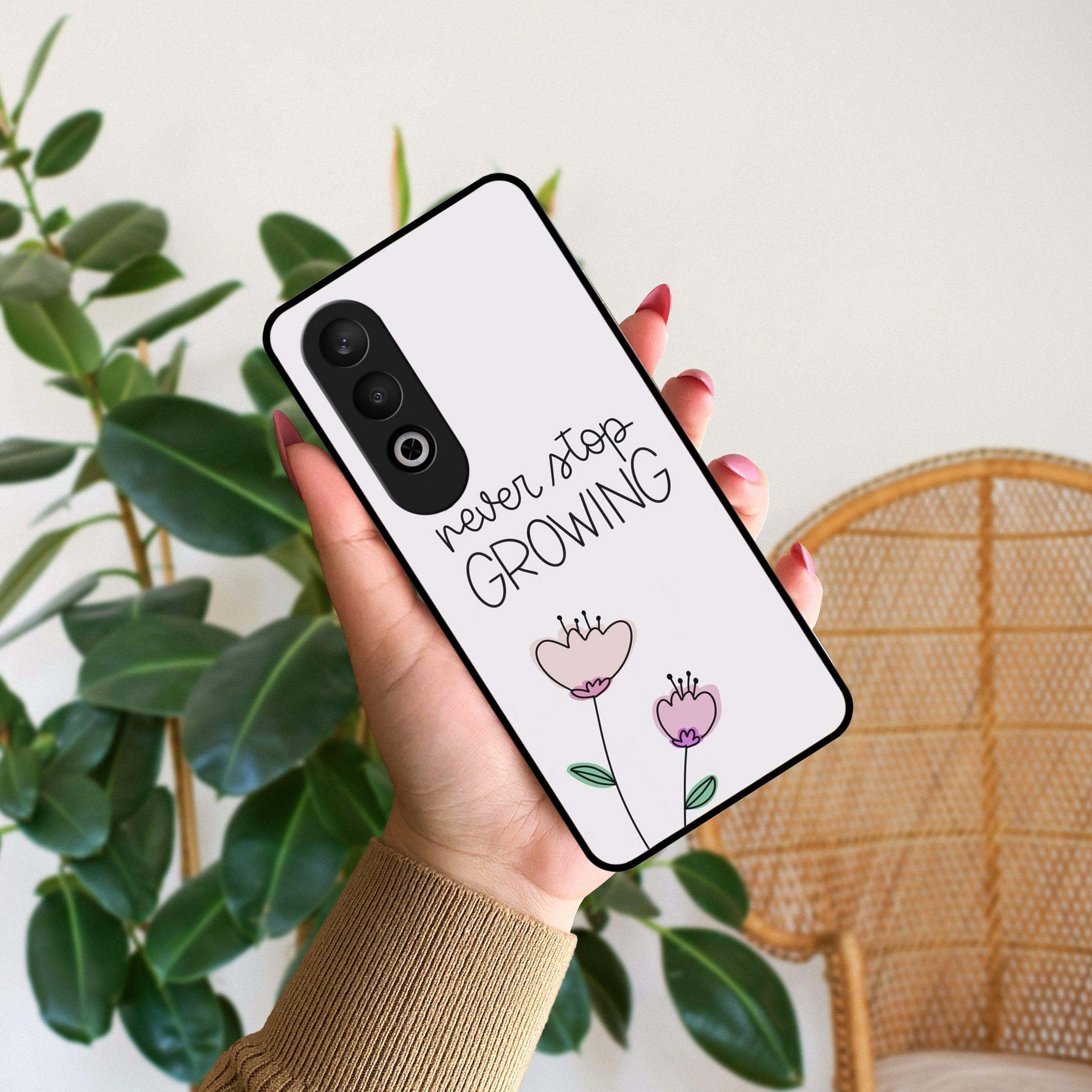 Never Stop Growing Glossy Metal Case Cover For OnePlus - ShopOnCliQ