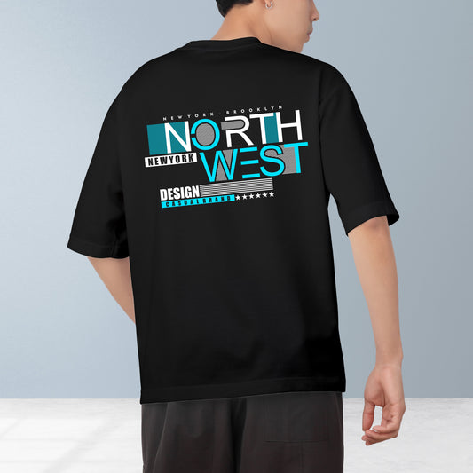 North West Men's Cotton Graphic Print Oversized T-Shirt - ShopOnCliQ