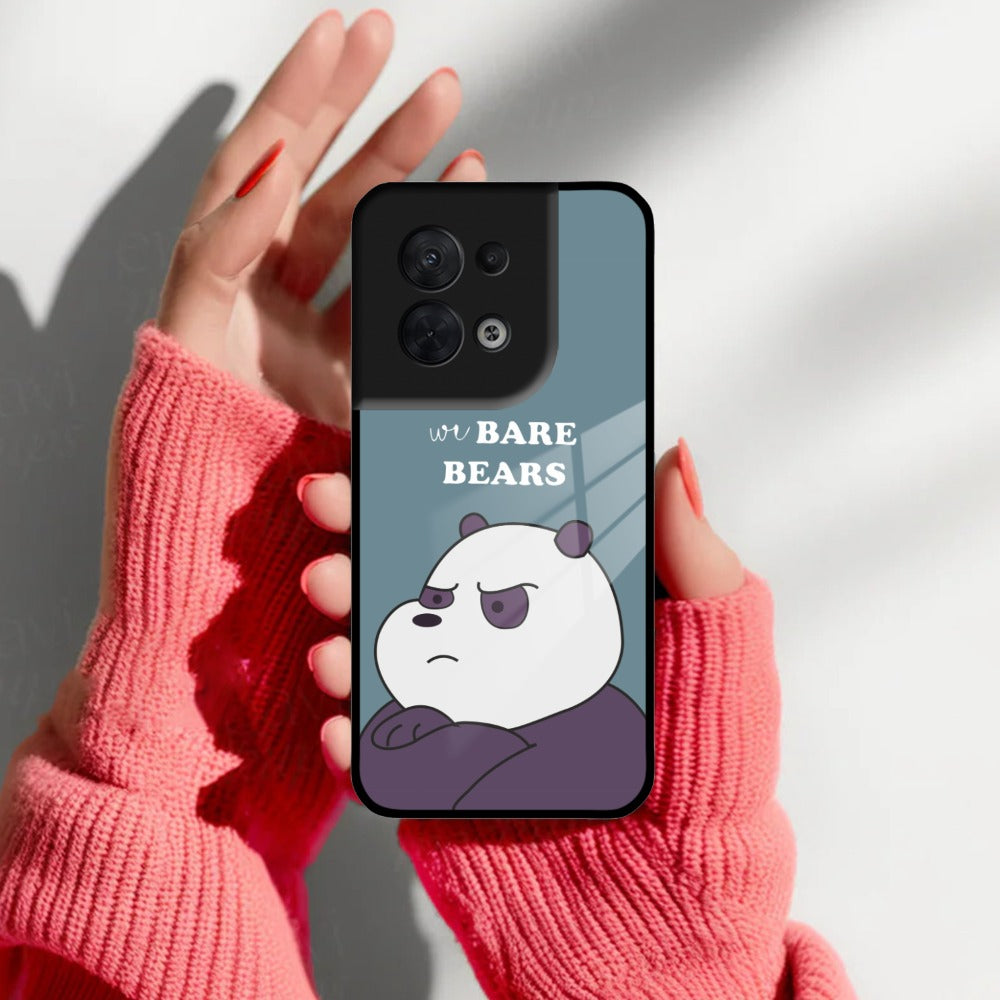 We Bare Bears Blue Glossy Metal Case Cover For Oppo - ShopOnCliQ