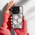 Retro Floral Glossy Metal Case Cover V2 For Oppo - ShopOnCliQ