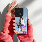 Girl With Flower Glossy Metal Case Cover For Oppo - ShopOnCliQ