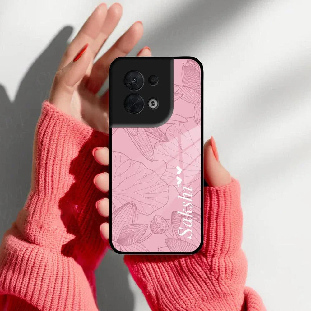 Customized luxury Peach leaves Glossy Metal Case Cover For Oppo - ShopOnCliQ