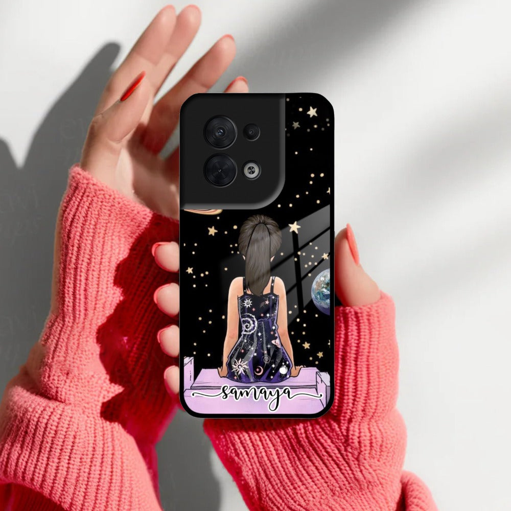 Girl In Universe Customised Glossy Metal Case Cover For Oppo - ShopOnCliQ