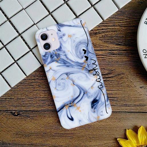 Oriane Marble Print Slim Phone Case Cover For iPhone