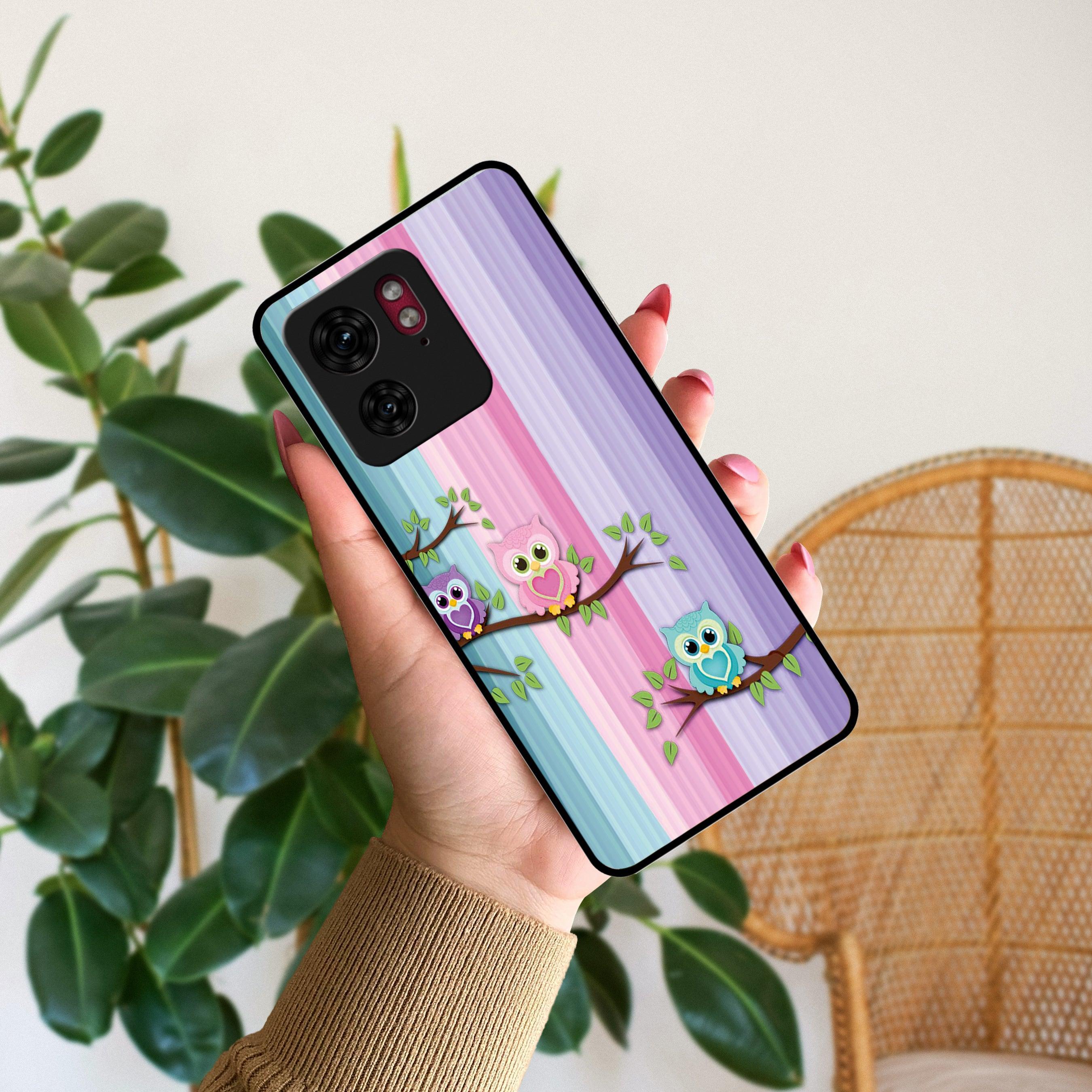 Owl Glossy Metal Case Cover For Motorola - ShopOnCliQ