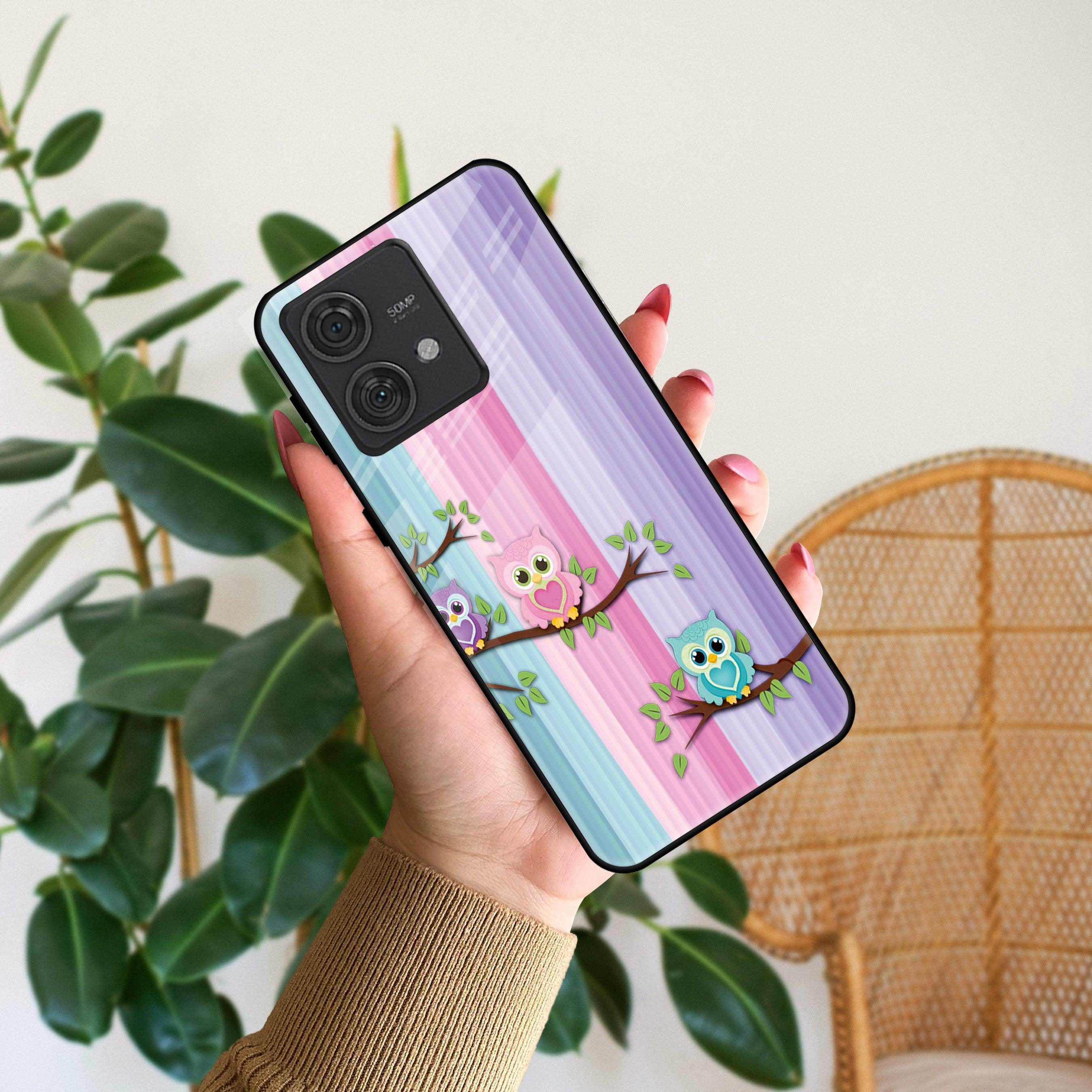 Owl Glossy Metal Case Cover For Motorola - ShopOnCliQ