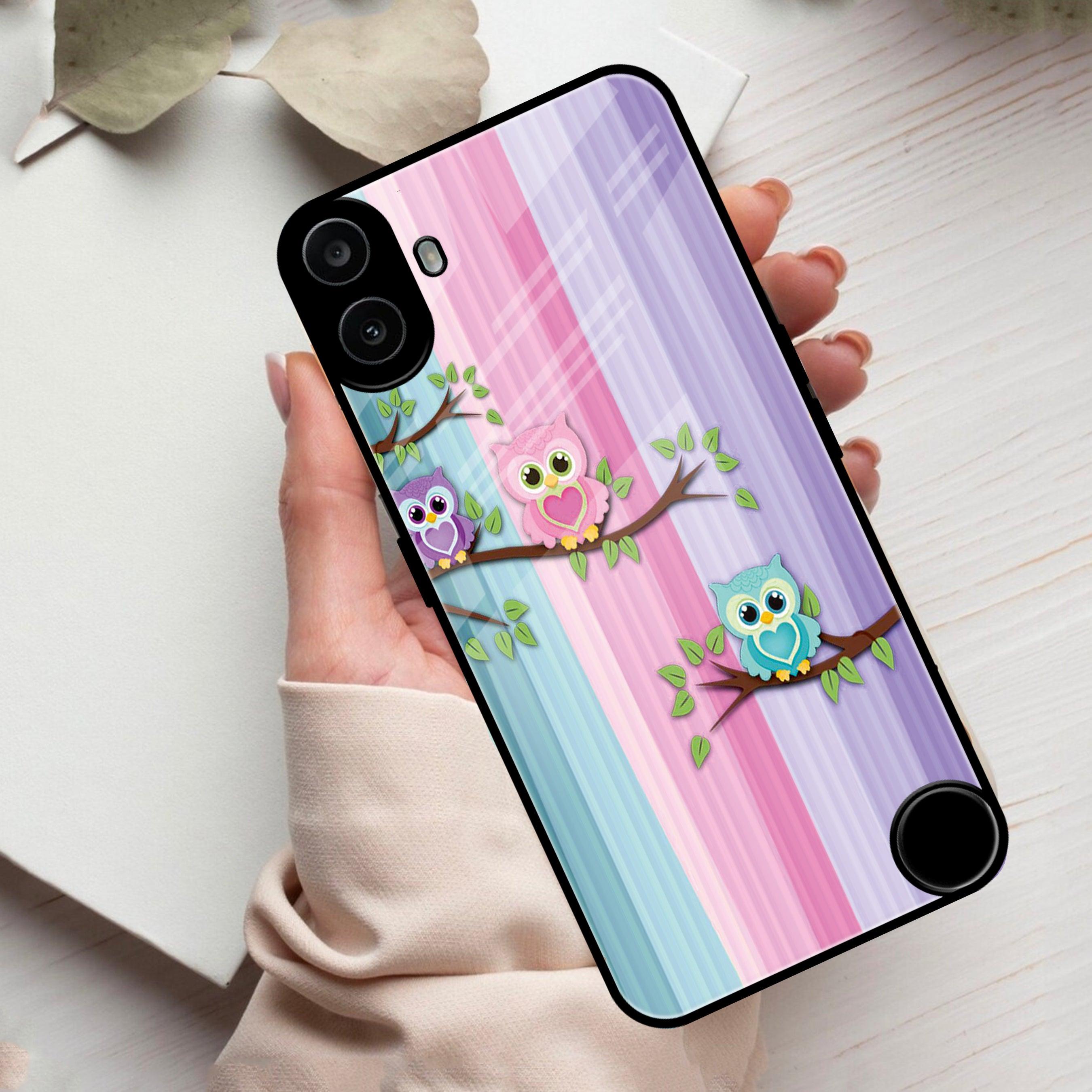 Owl Glossy Metal Case Cover For Nothing - ShopOnCliQ