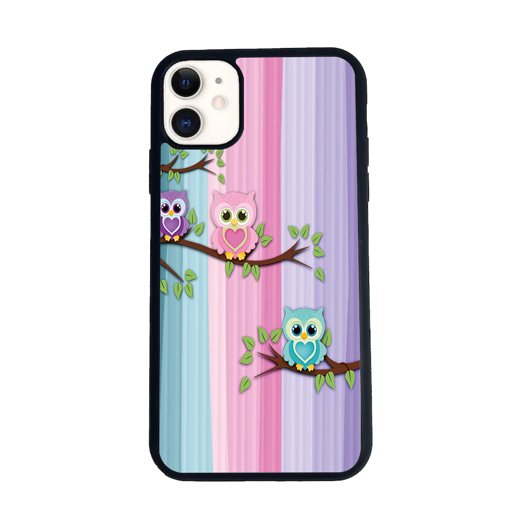 Owl Glossy Metal Case Cover For iPhone - ShopOnCliQ