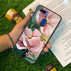 Paint Floral Poster Glass Case Cover For Oppo - ShopOnCliQ