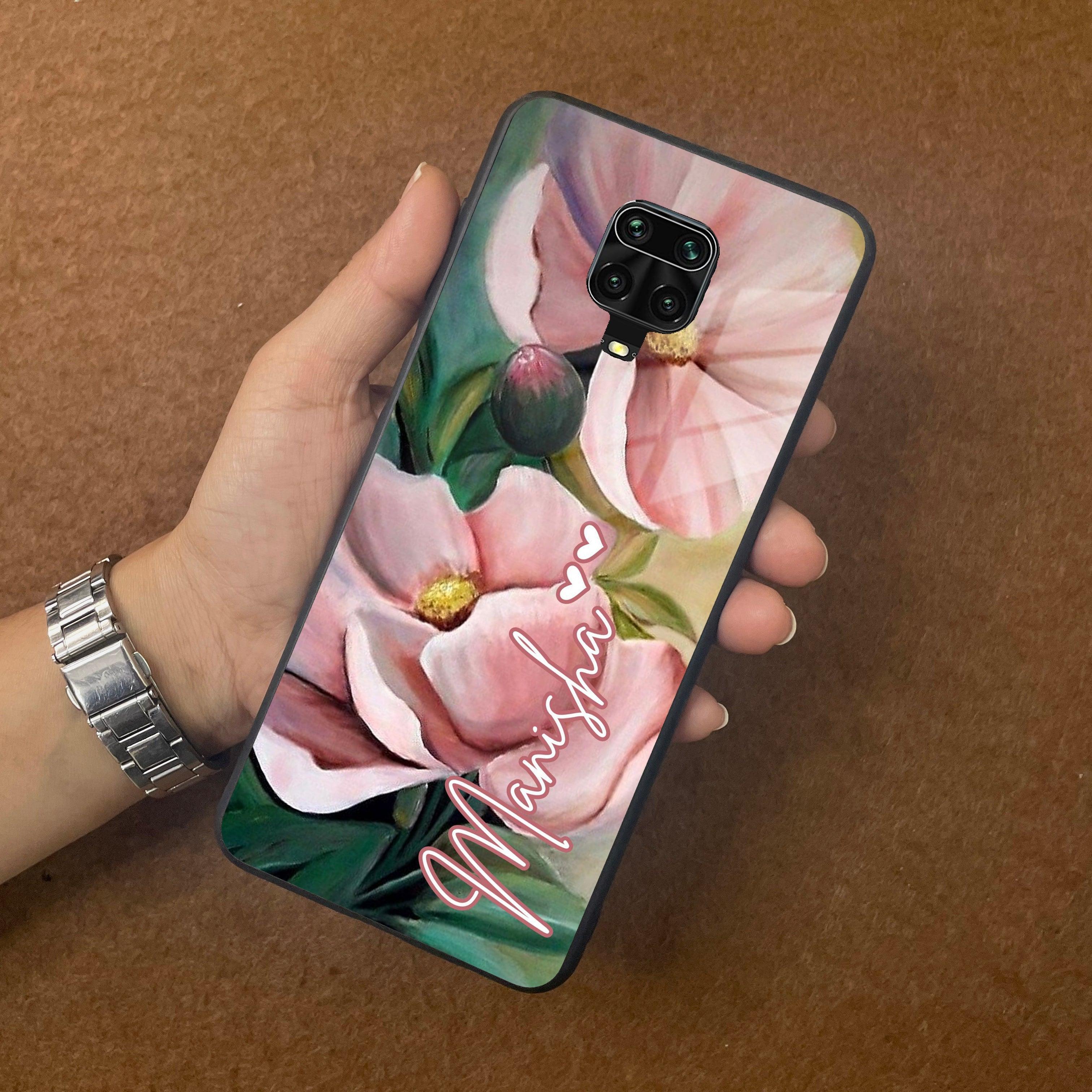 Paint Floral Poster Glass Case Cover For Poco - ShopOnCliQ