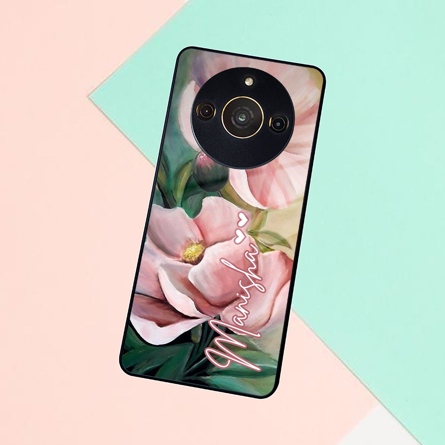 Paint Floral Poster Glass Case Cover For Realme/Narzo ShopOnCliQ