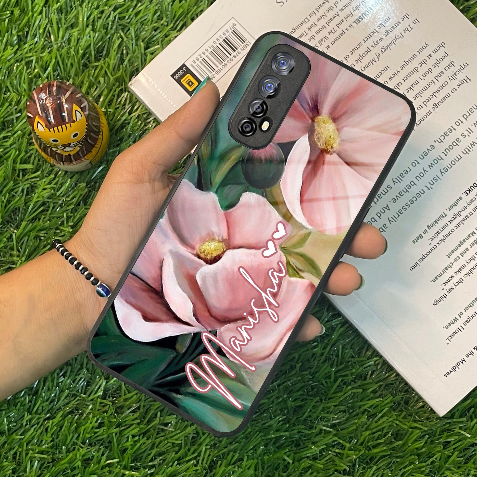 Paint Floral Poster Glass Case Cover For Realme/Narzo ShopOnCliQ