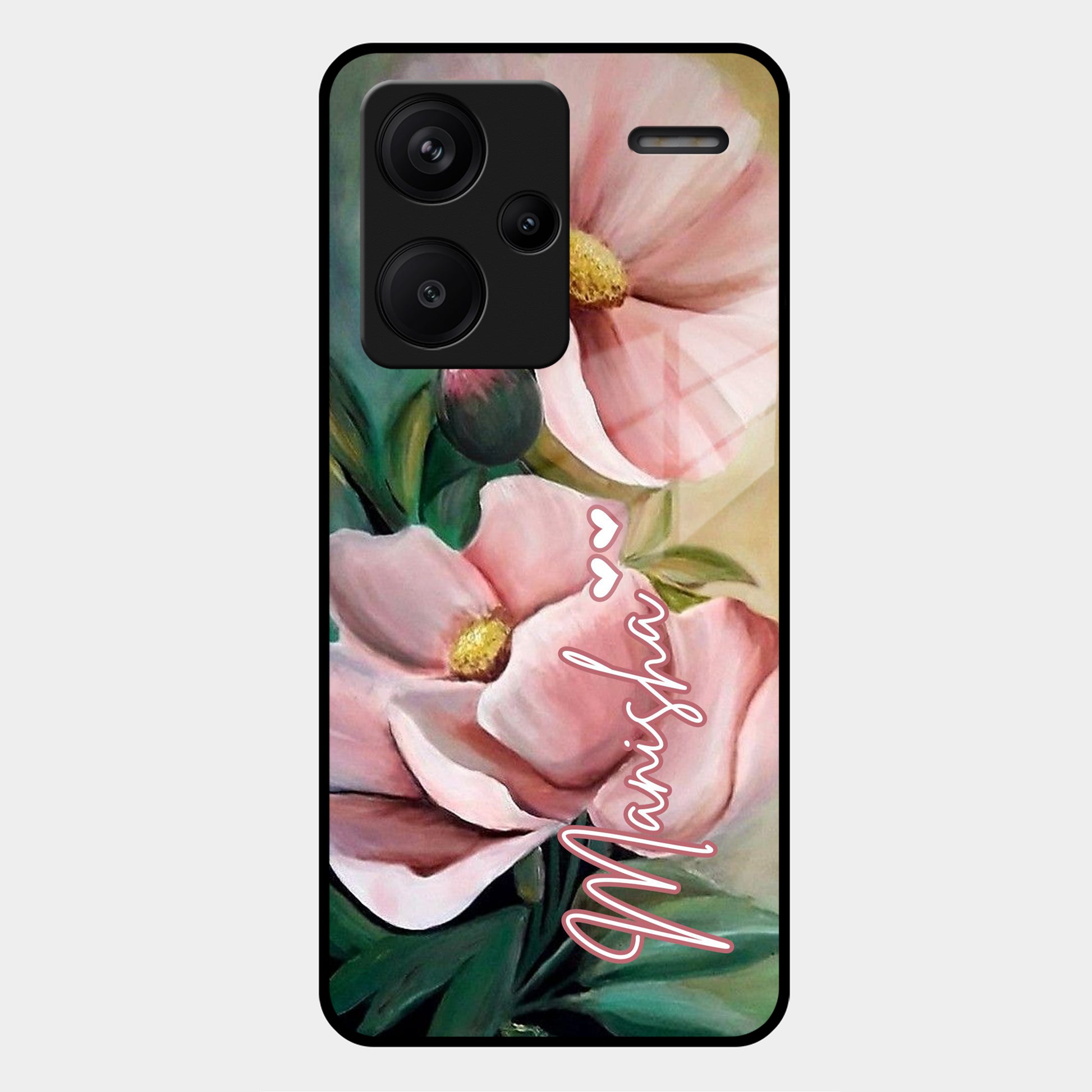 Paint Floral Poster Glass Case Cover For Redmi/Xiaomi ShopOnCliQ