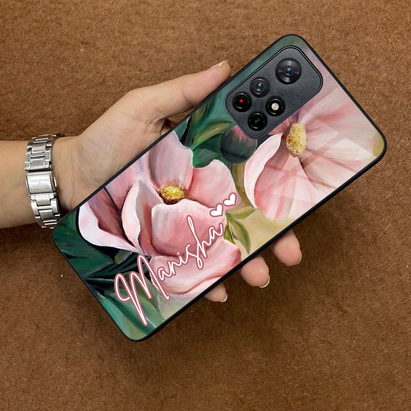 Paint Floral Poster Glass Case Cover For Redmi/Xiaomi ShopOnCliQ