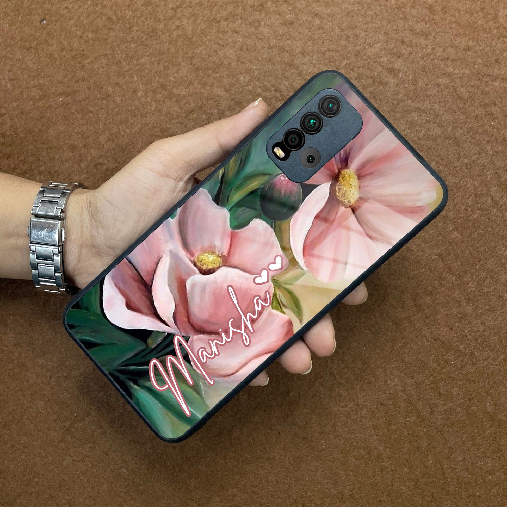 Paint Floral Poster Glass Case Cover For Redmi/Xiaomi ShopOnCliQ