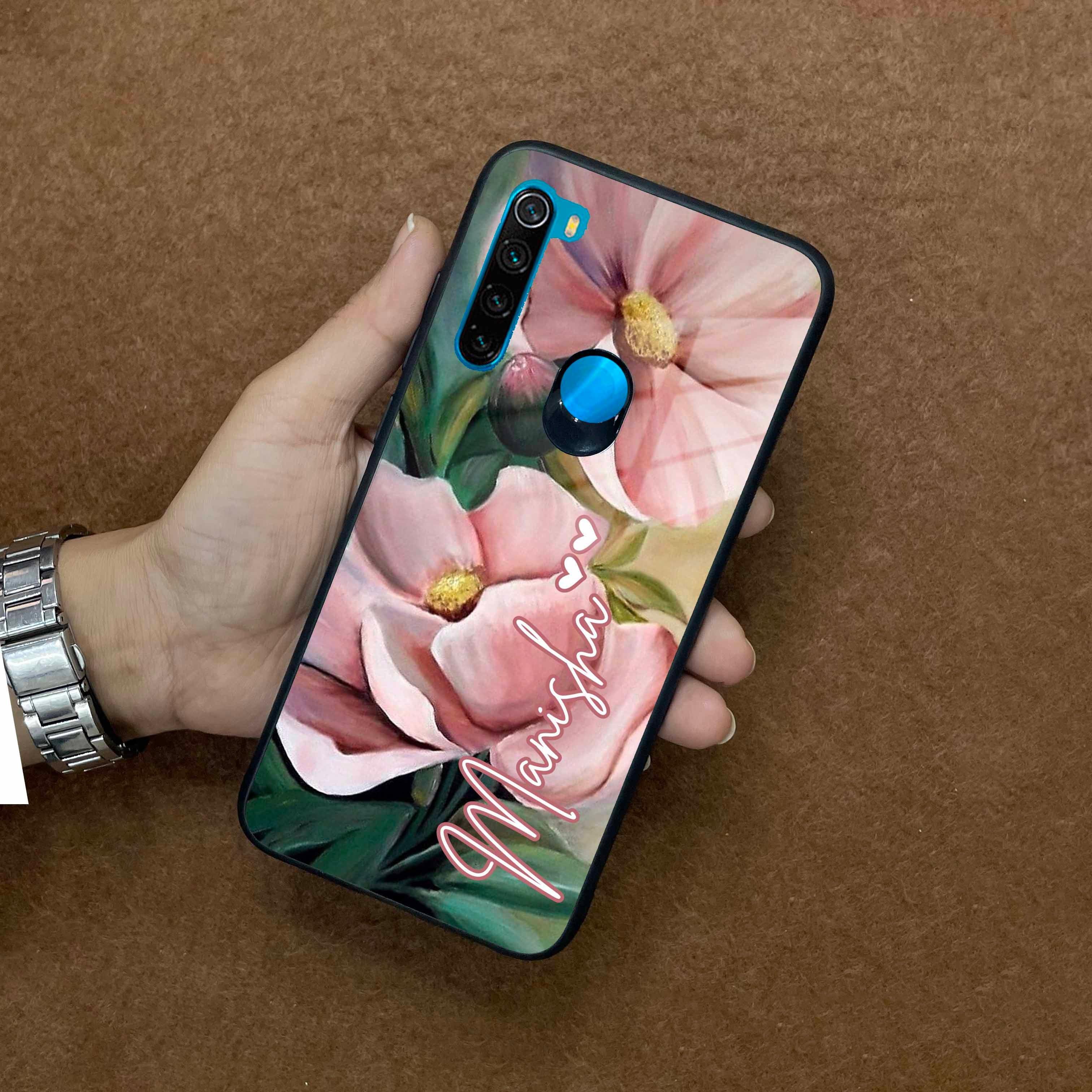 Paint Floral Poster Glass Case Cover For Redmi/Xiaomi - ShopOnCliQ