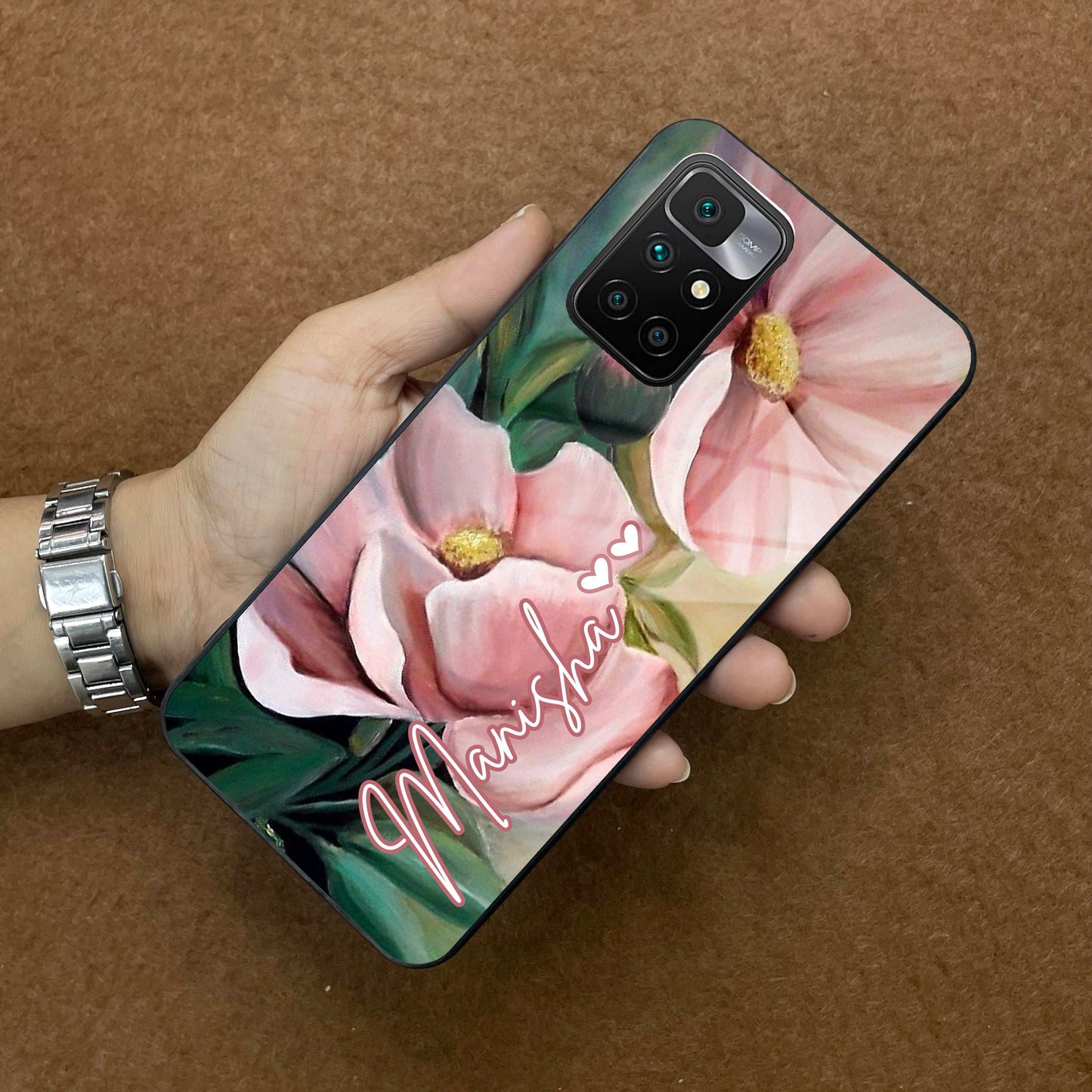 Paint Floral Poster Glass Case Cover For Redmi/Xiaomi ShopOnCliQ