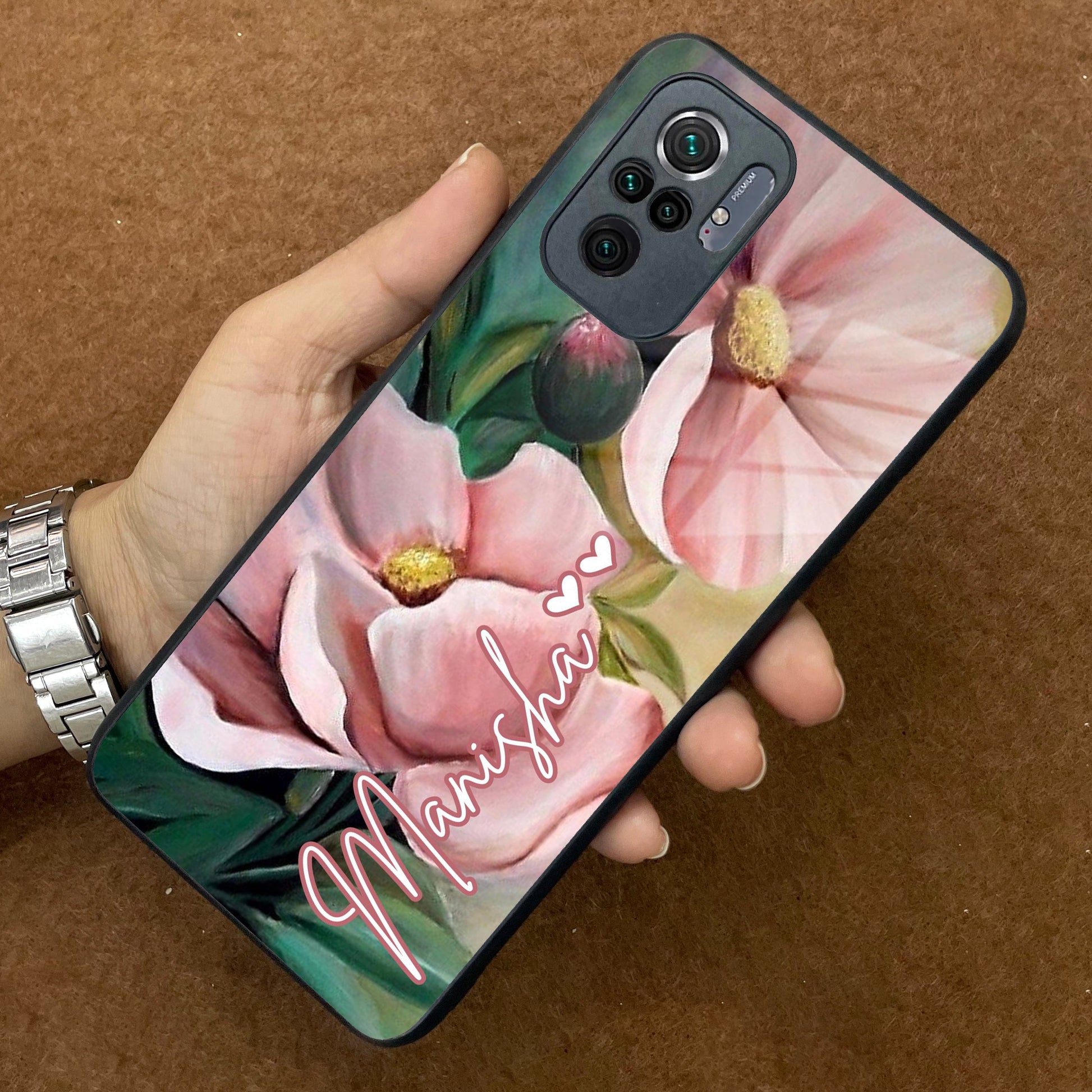 Paint Floral Poster Glass Case Cover For Redmi/Xiaomi ShopOnCliQ