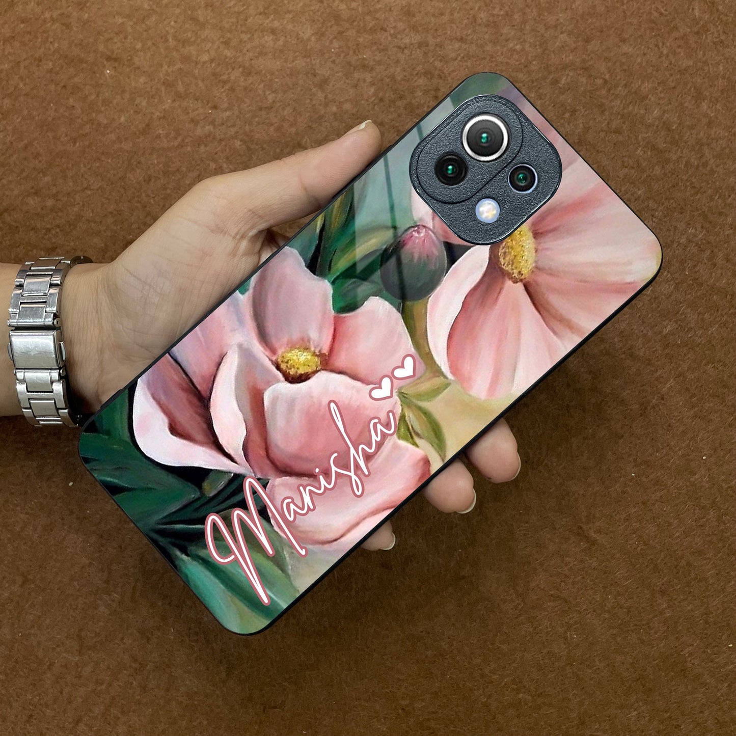 Paint Floral Poster Glass Case Cover For Redmi/Xiaomi ShopOnCliQ