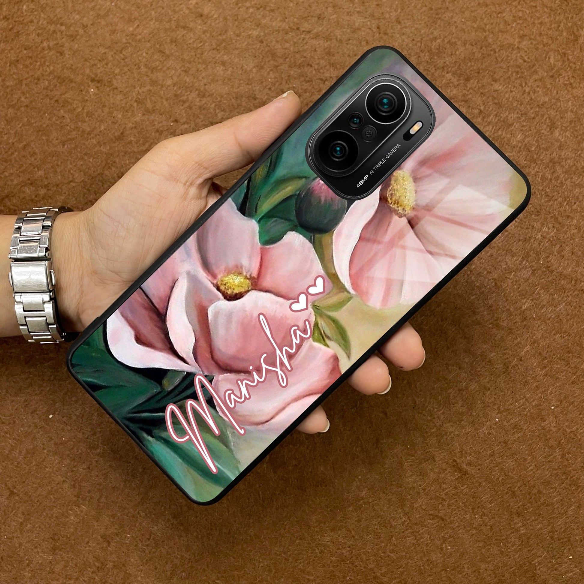 Paint Floral Poster Glass Case Cover For Redmi/Xiaomi ShopOnCliQ