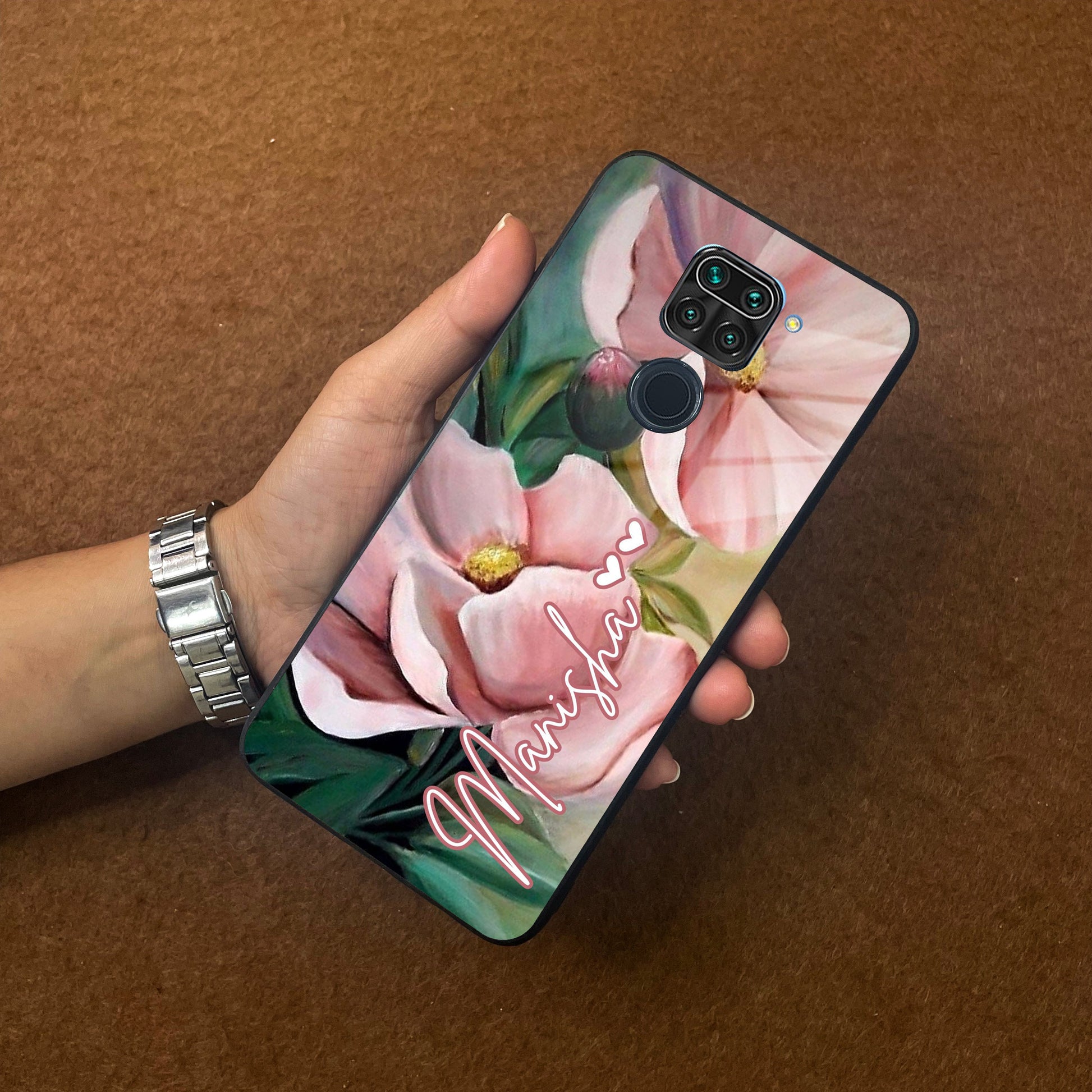 Paint Floral Poster Glass Case Cover For Redmi/Xiaomi ShopOnCliQ