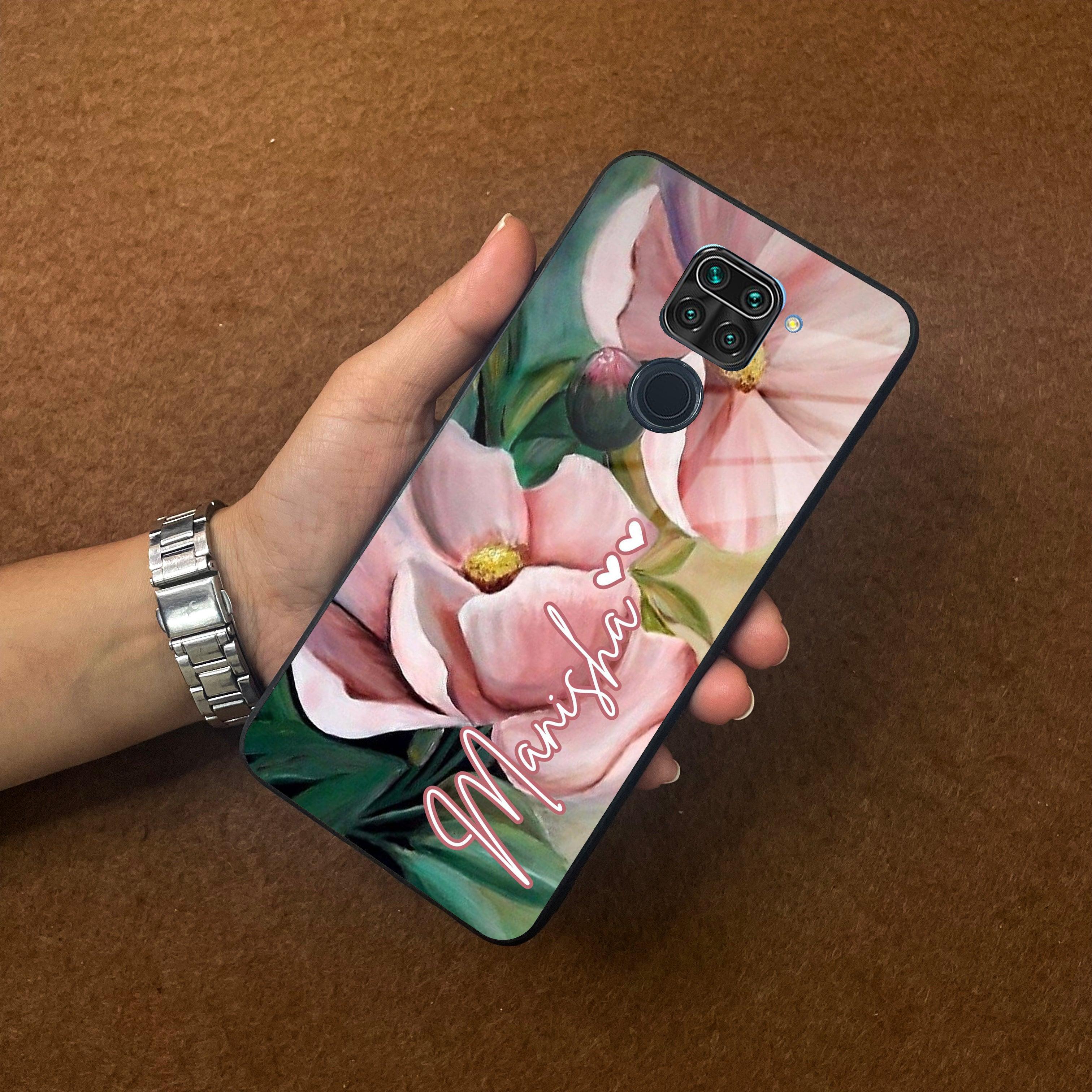 Paint Floral Poster Glass Case Cover For Redmi/Xiaomi - ShopOnCliQ