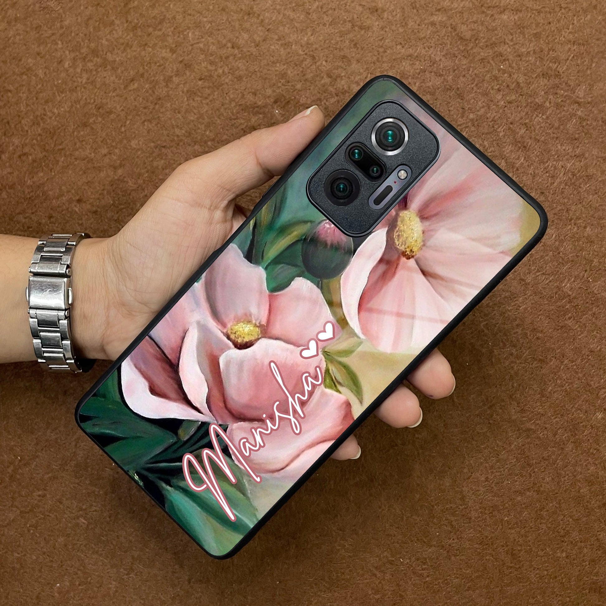 Paint Floral Poster Glass Case Cover For Redmi/Xiaomi ShopOnCliQ