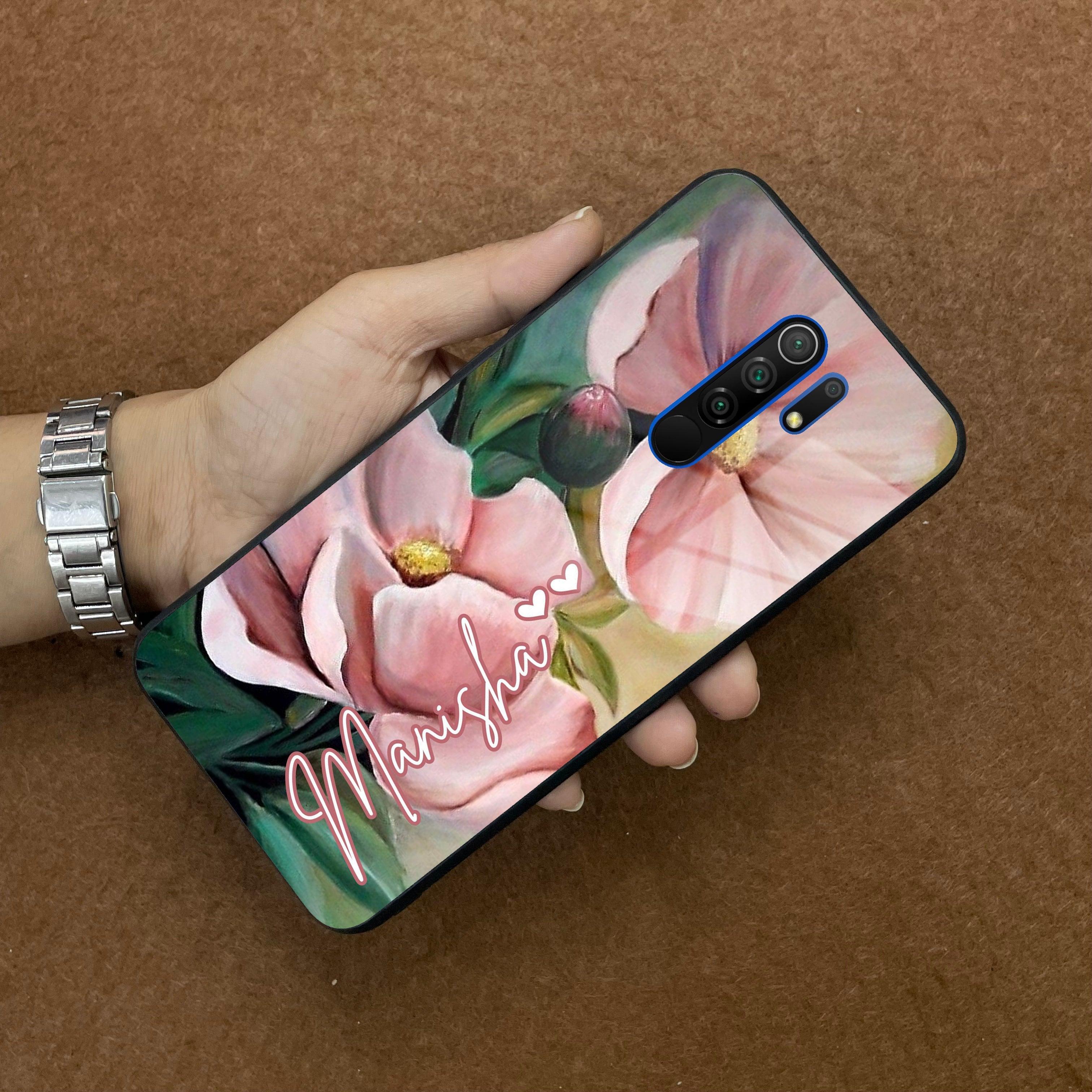 Paint Floral Poster Glass Case Cover For Redmi/Xiaomi - ShopOnCliQ