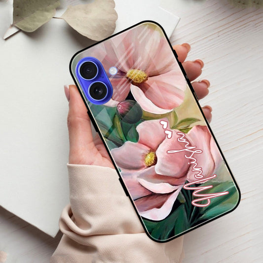 Paint Floral Poster Glass Case Cover For iPhone ShopOnCliQ