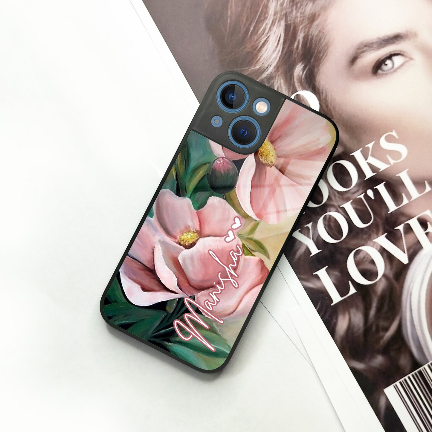 Paint Floral Poster Glass Case Cover For iPhone ShopOnCliQ