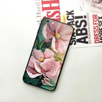 Paint Floral Poster Glass Case Cover For iPhone - ShopOnCliQ