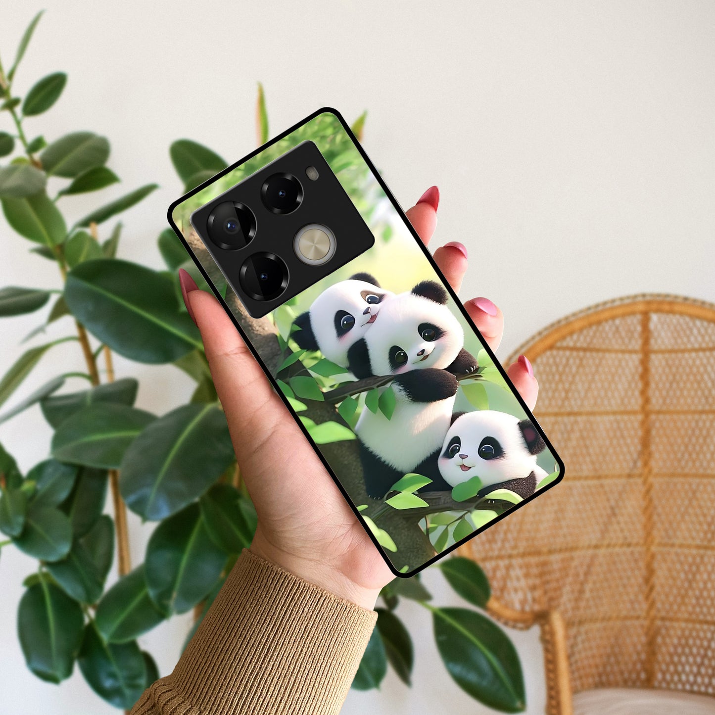 Panda Glossy Metal Case Cover For Infinix ShopOnCliQ